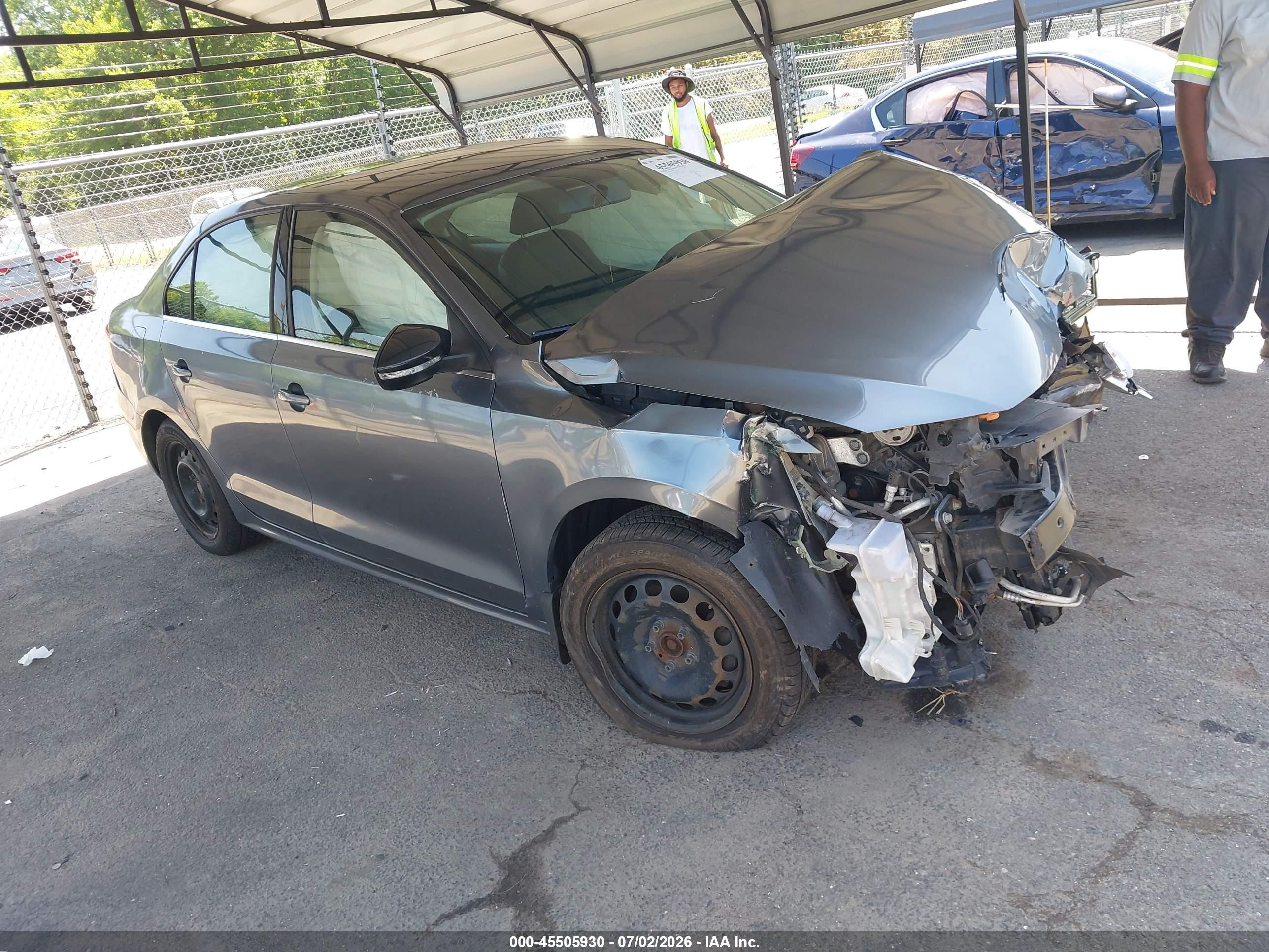 2013 Volkswagen Jetta 2.5l Se Gray vin: 3VWDP7AJ4DM277456