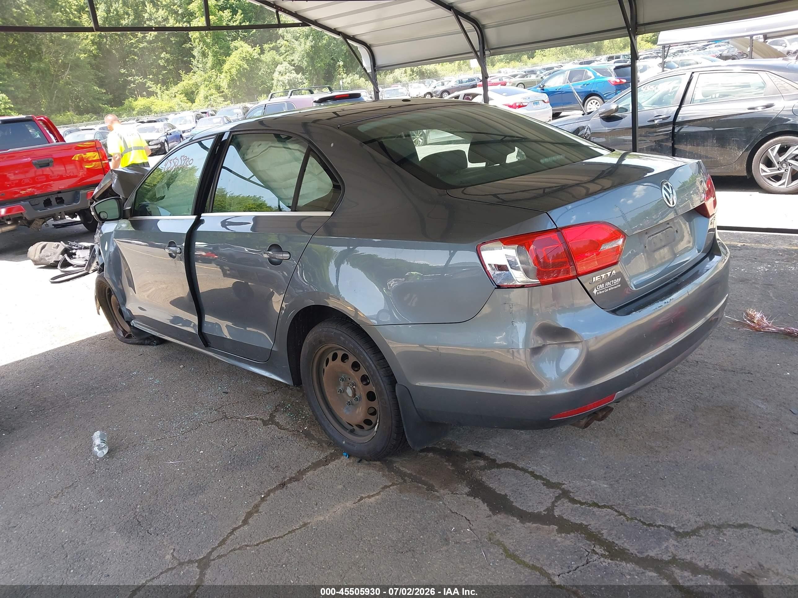 2013 Volkswagen Jetta 2.5l Se Gray vin: 3VWDP7AJ4DM277456