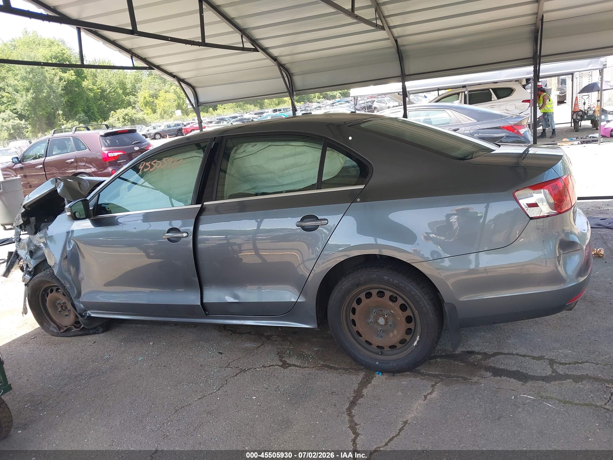 2013 Volkswagen Jetta 2.5l Se Gray vin: 3VWDP7AJ4DM277456