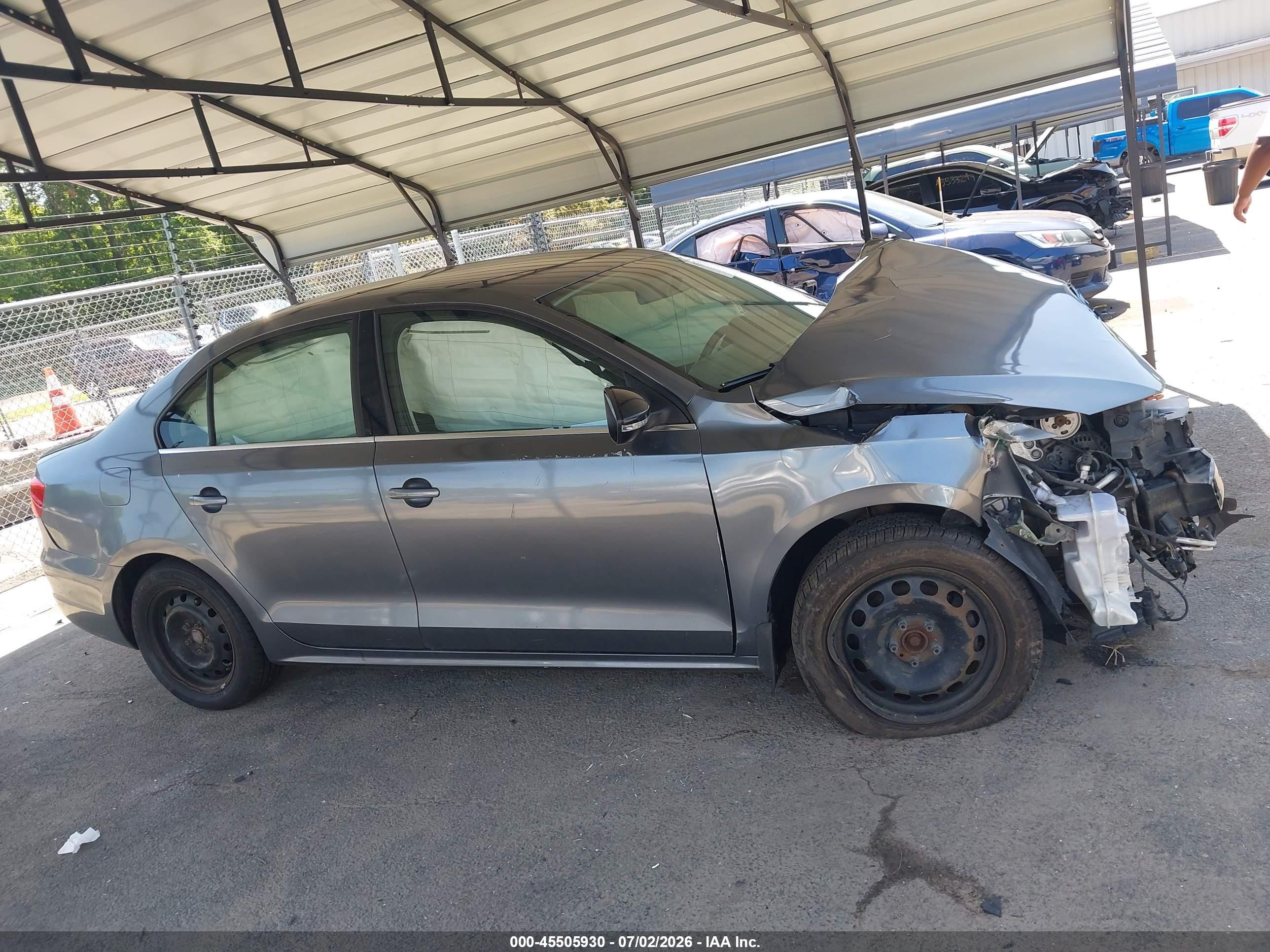 2013 Volkswagen Jetta 2.5l Se Gray vin: 3VWDP7AJ4DM277456