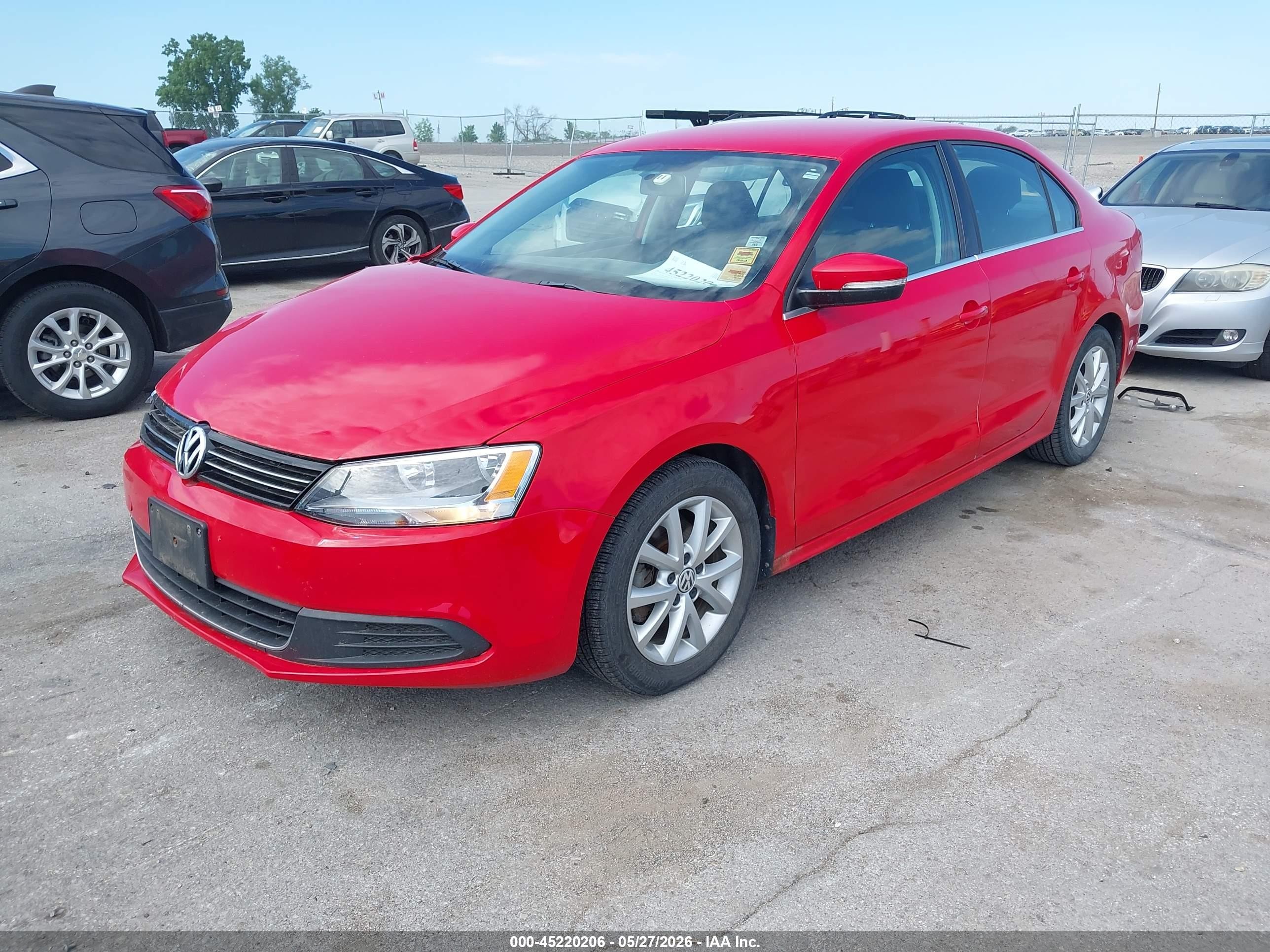 2013 Volkswagen Jetta 2.5l Se Red vin: 3VWDP7AJ4DM307670