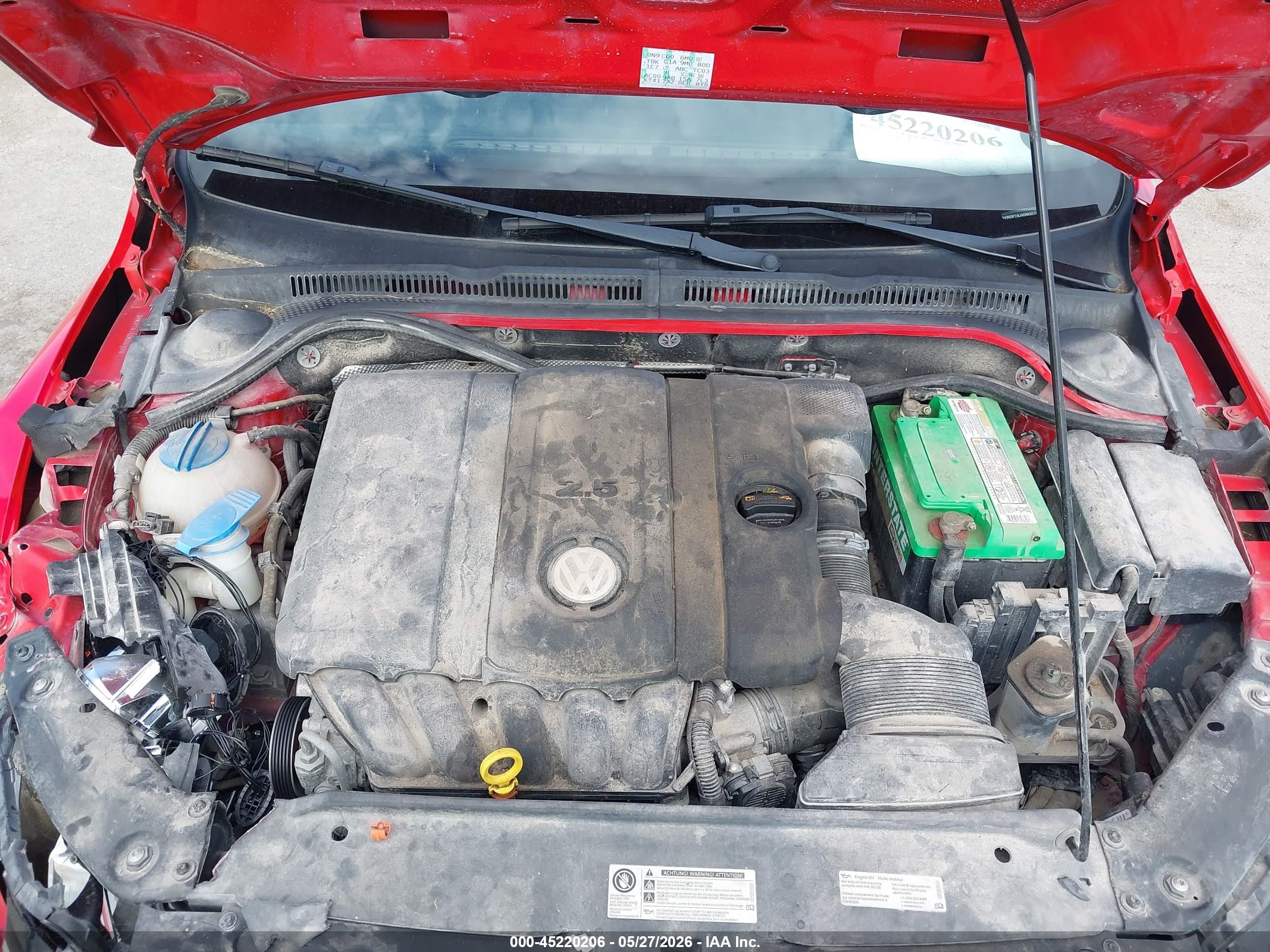 2013 Volkswagen Jetta 2.5l Se Red vin: 3VWDP7AJ4DM307670