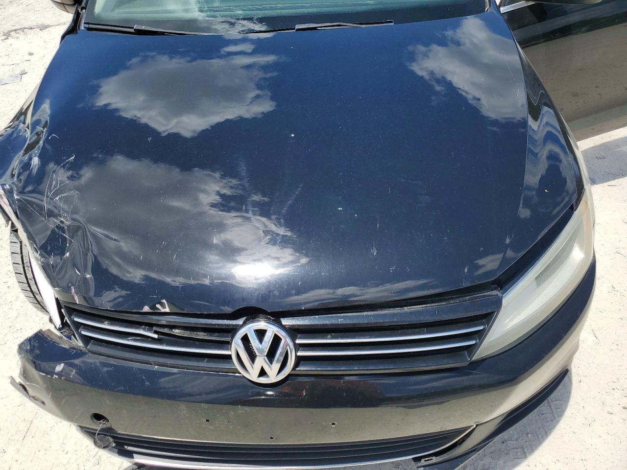 2013 Volkswagen Jetta Se Black vin: 3VWDP7AJ4DM351135