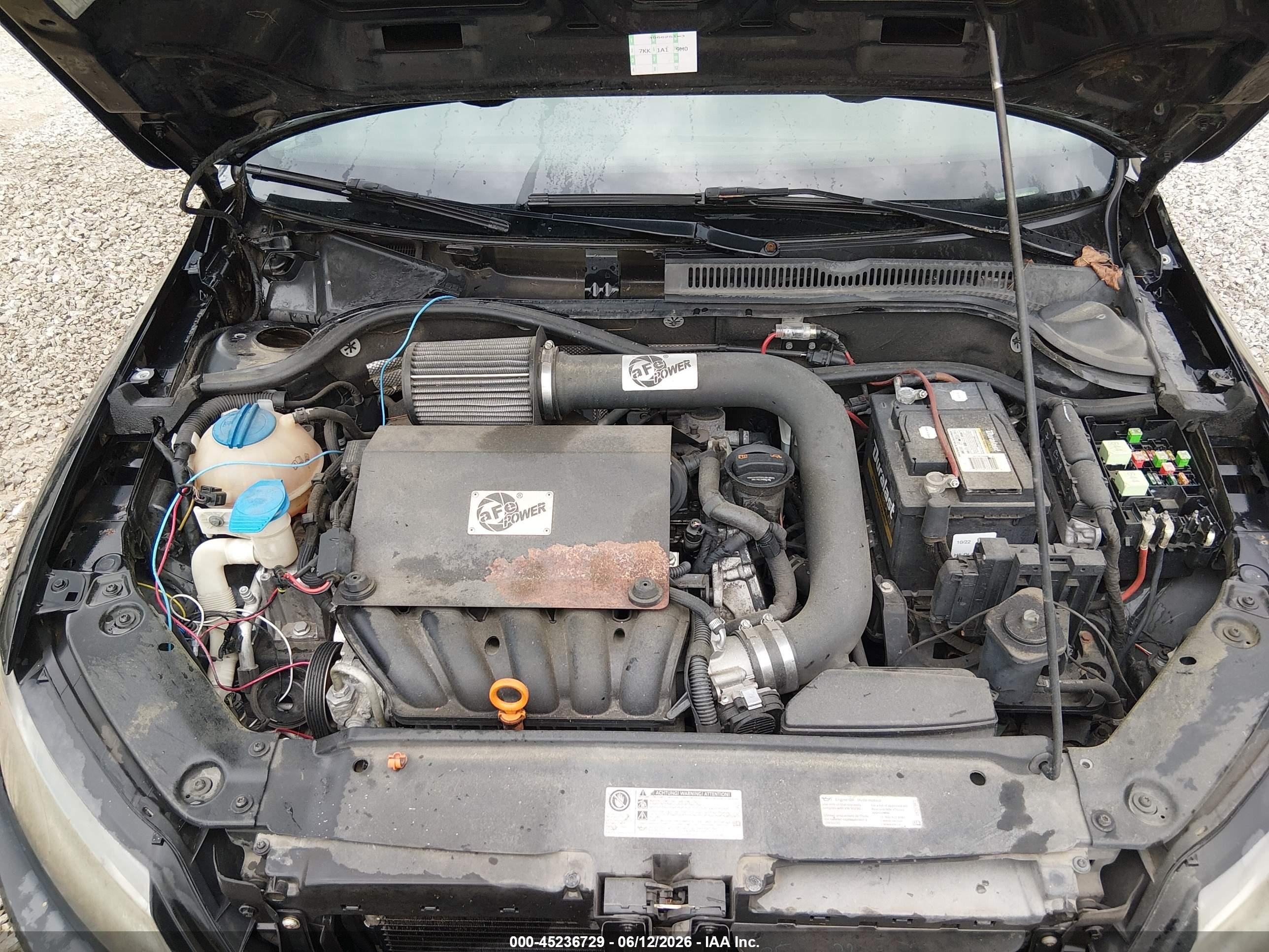 2013 Volkswagen Jetta 2.5l Se Black vin: 3VWDP7AJ4DM361048