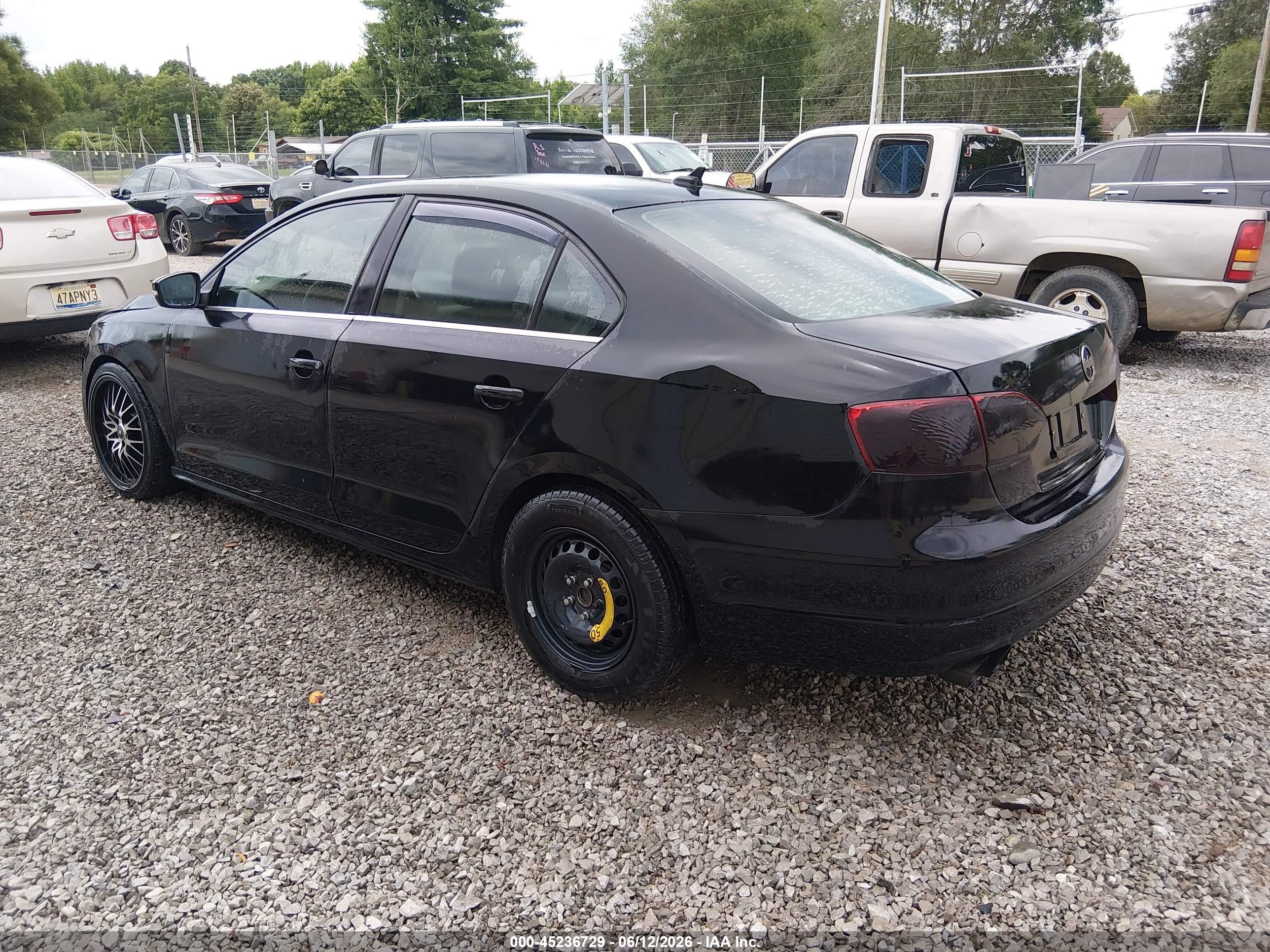 2013 Volkswagen Jetta 2.5l Se Black vin: 3VWDP7AJ4DM361048