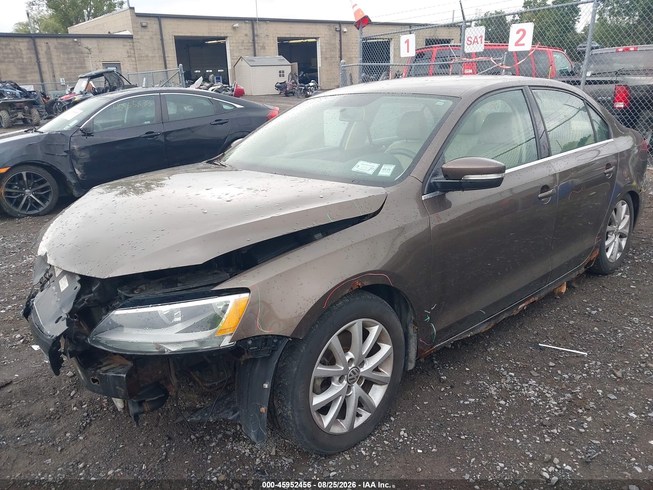 2013 Volkswagen Jetta 2.5l Se Brown vin: 3VWDP7AJ4DM372289