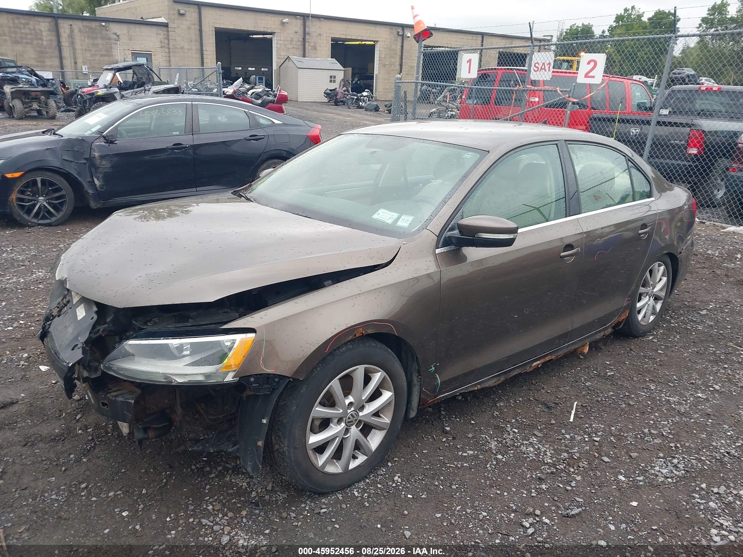 2013 Volkswagen Jetta 2.5l Se Brown vin: 3VWDP7AJ4DM372289