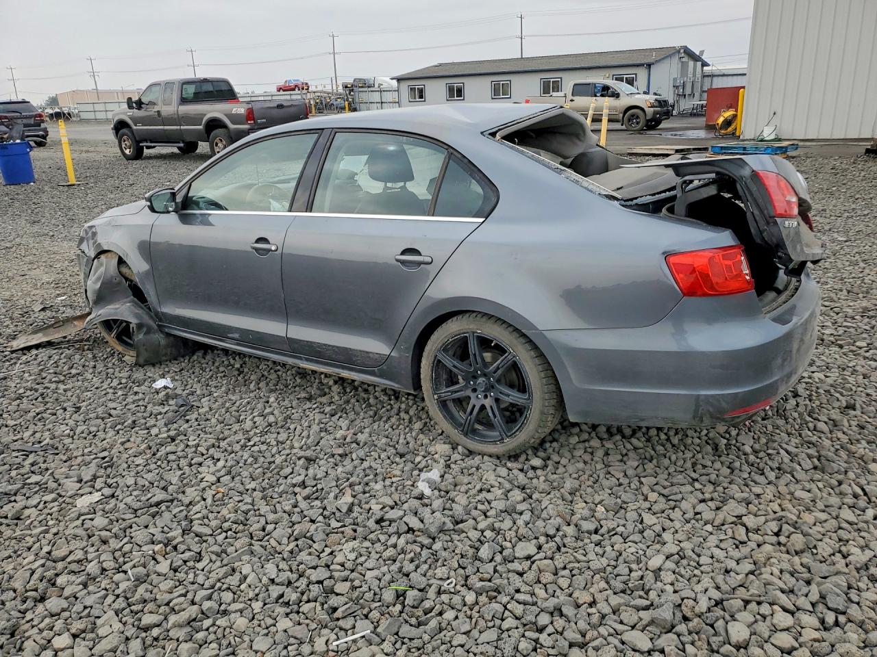 2013 Volkswagen Jetta Se Gray vin: 3VWDP7AJ4DM379615
