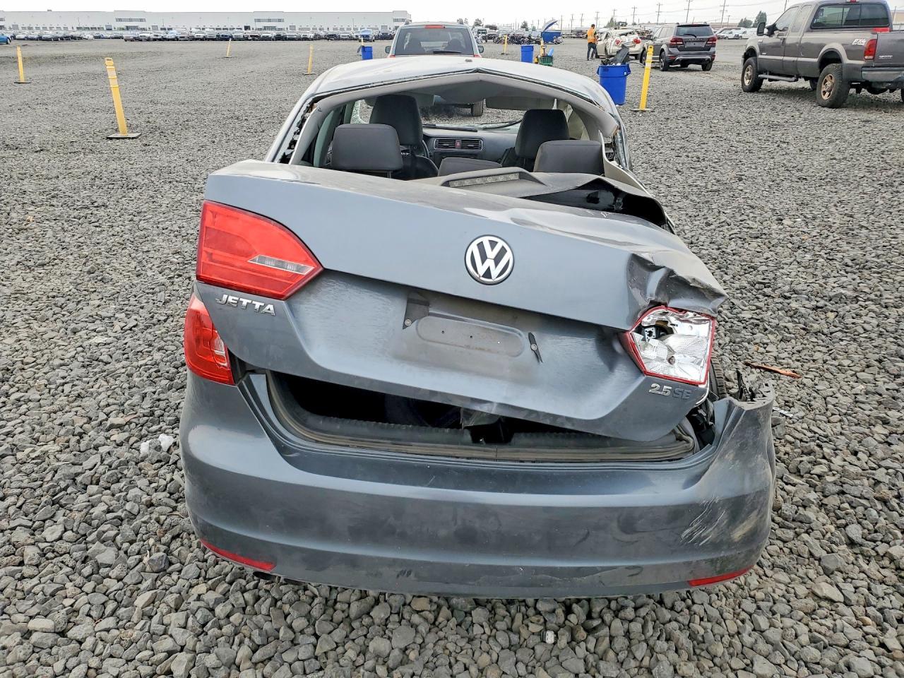 2013 Volkswagen Jetta Se Gray vin: 3VWDP7AJ4DM379615