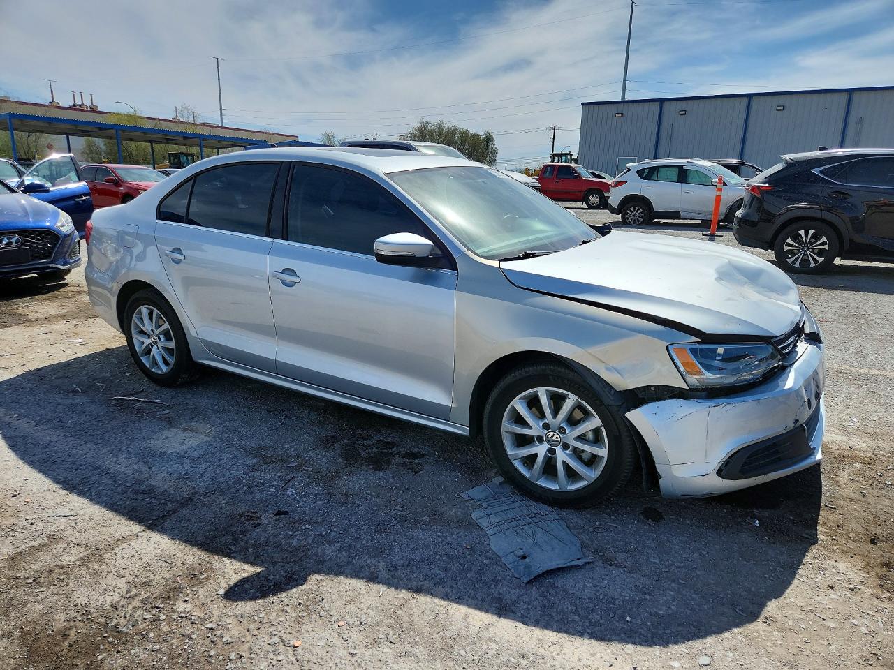 2013 Volkswagen Jetta Se Silver vin: 3VWDP7AJ4DM379758