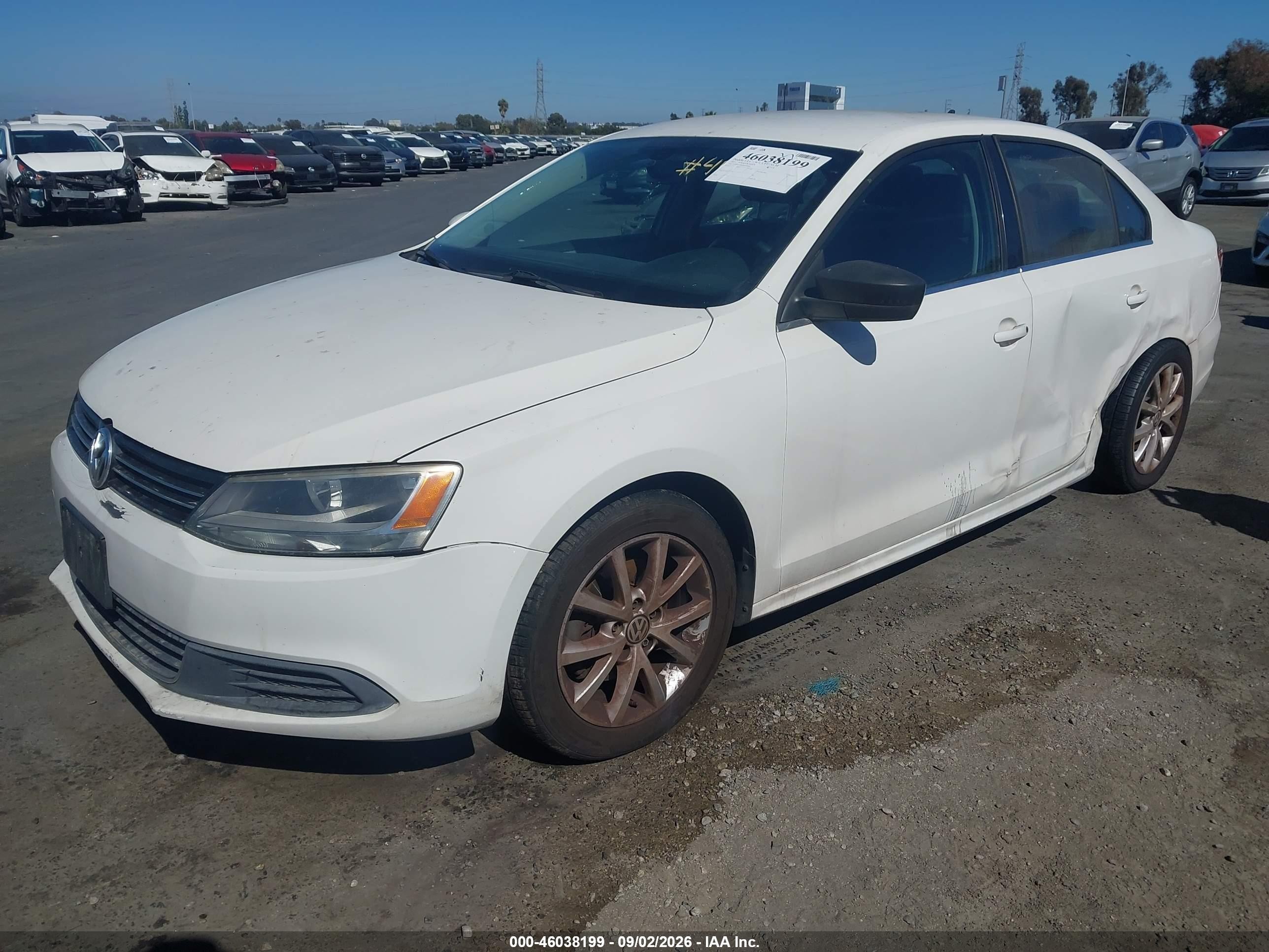 2013 Volkswagen Jetta 2.5l Se White vin: 3VWDP7AJ4DM384944