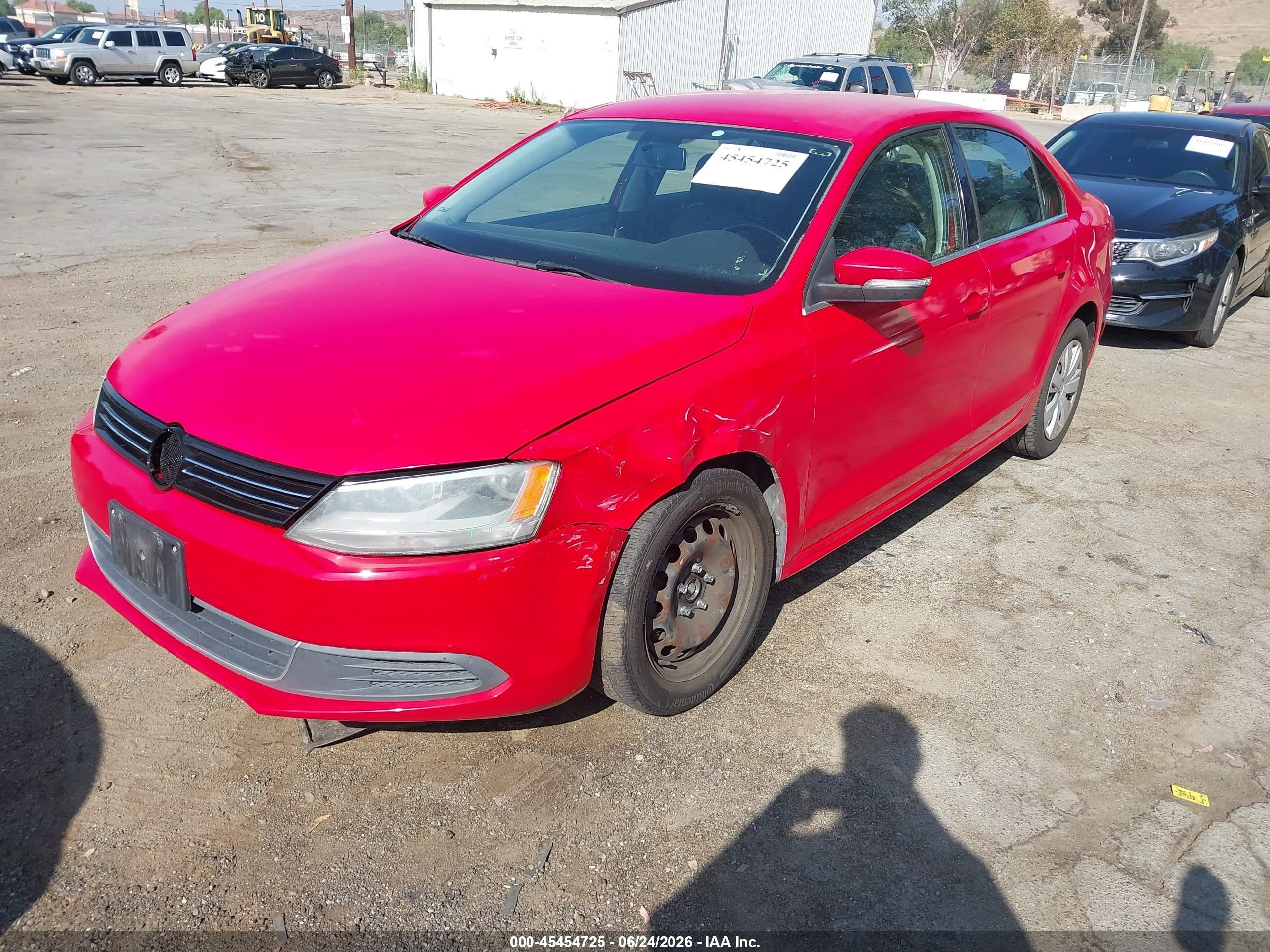 2013 Volkswagen Jetta 2.5l Se Red vin: 3VWDP7AJ4DM395619