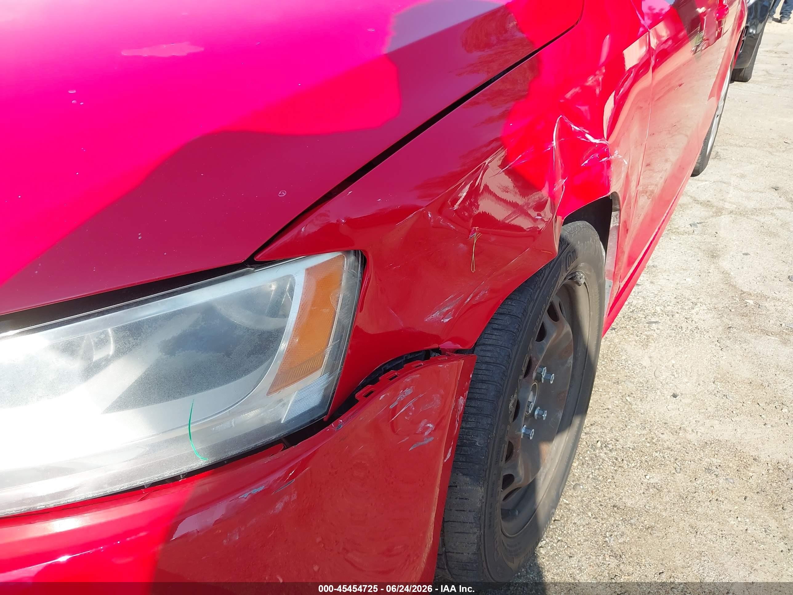 2013 Volkswagen Jetta 2.5l Se Red vin: 3VWDP7AJ4DM395619