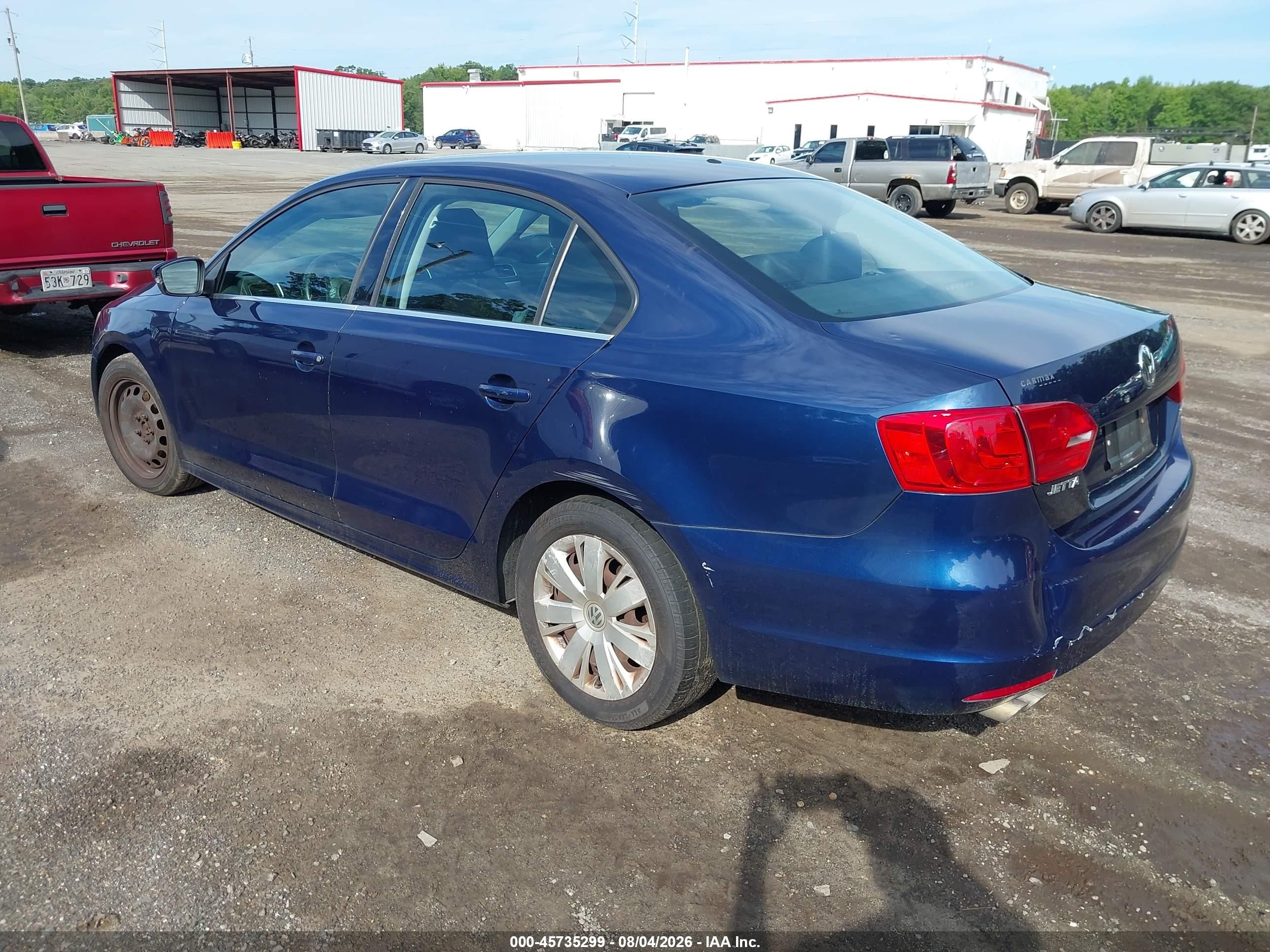 2013 Volkswagen Jetta 2.5l Se Синий vin: 3VWDP7AJ4DM408207