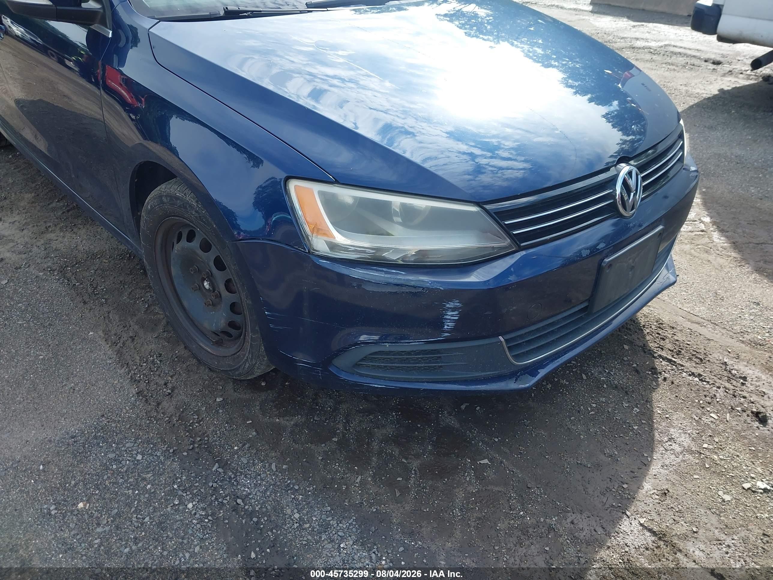 2013 Volkswagen Jetta 2.5l Se Синий vin: 3VWDP7AJ4DM408207