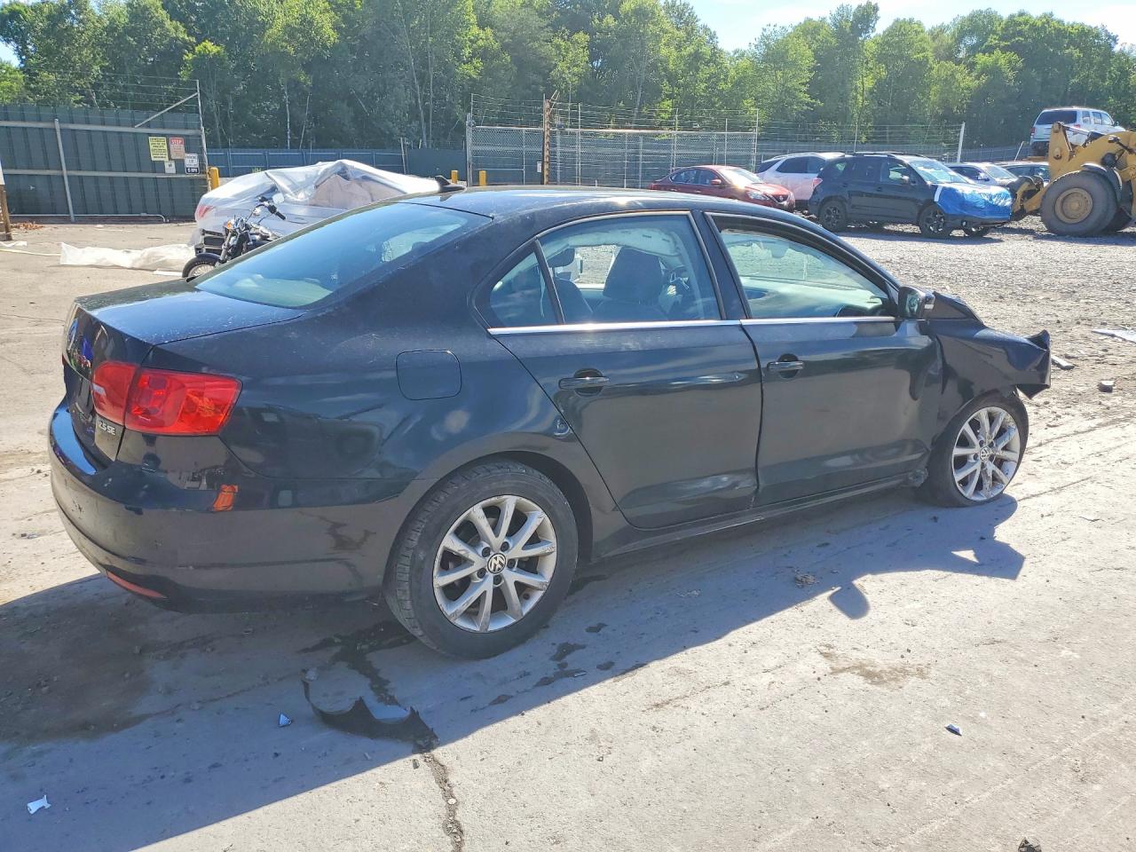 2013 Volkswagen Jetta Se Black vin: 3VWDP7AJ4DM420714