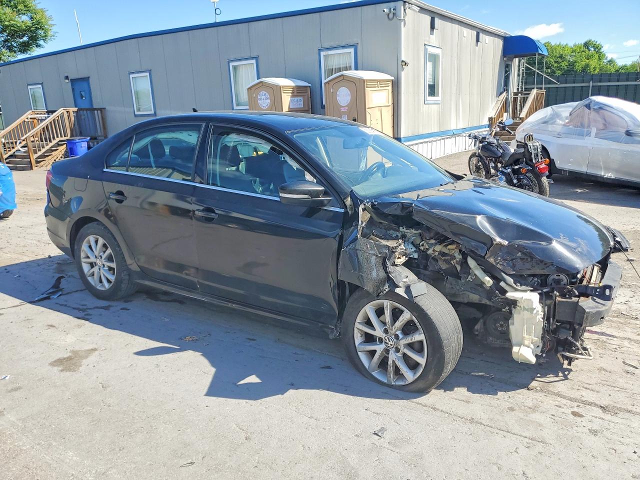 2013 Volkswagen Jetta Se Black vin: 3VWDP7AJ4DM420714