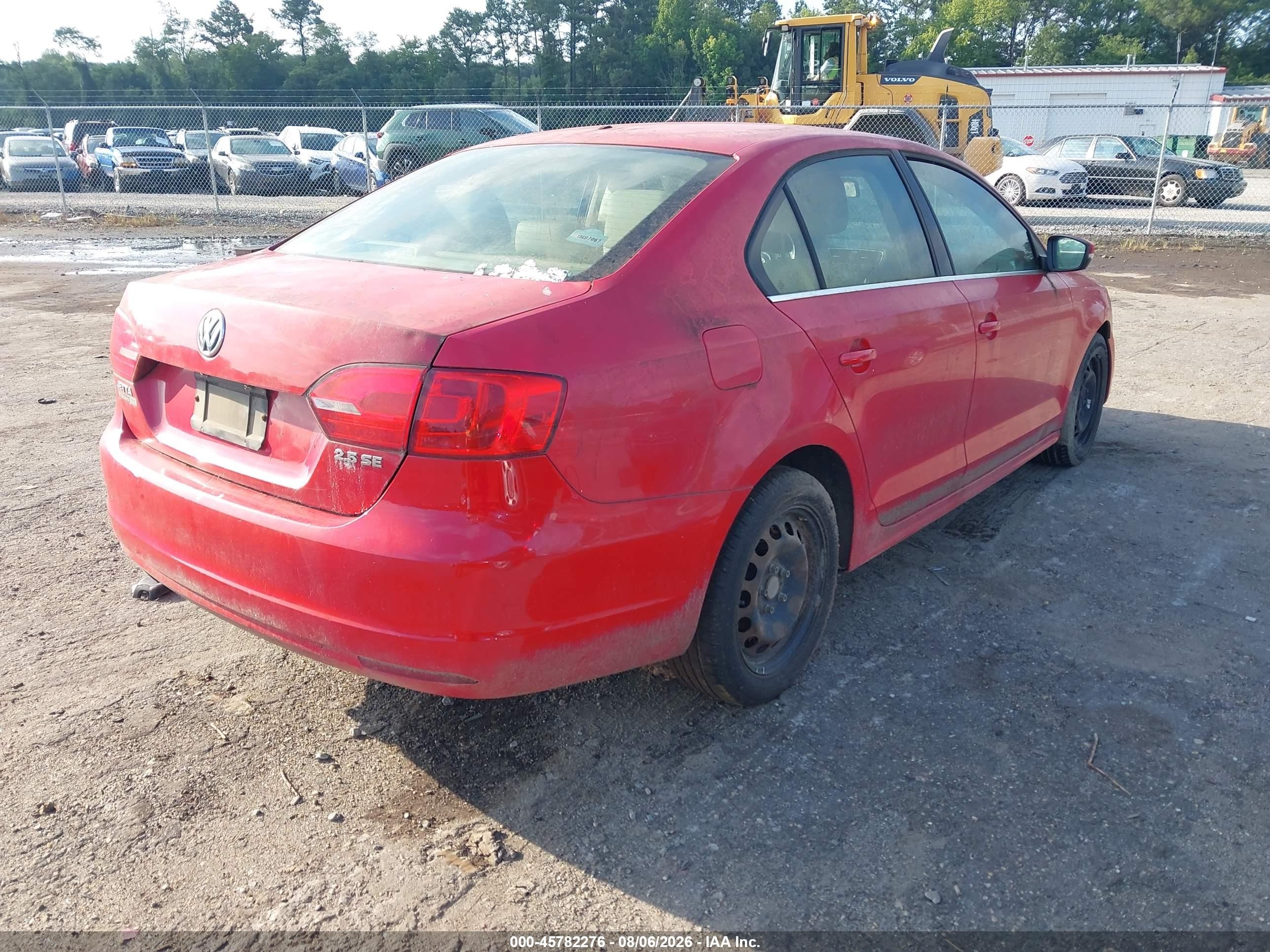 2013 Volkswagen Jetta 2.5l Se Red vin: 3VWDP7AJ4DM424469