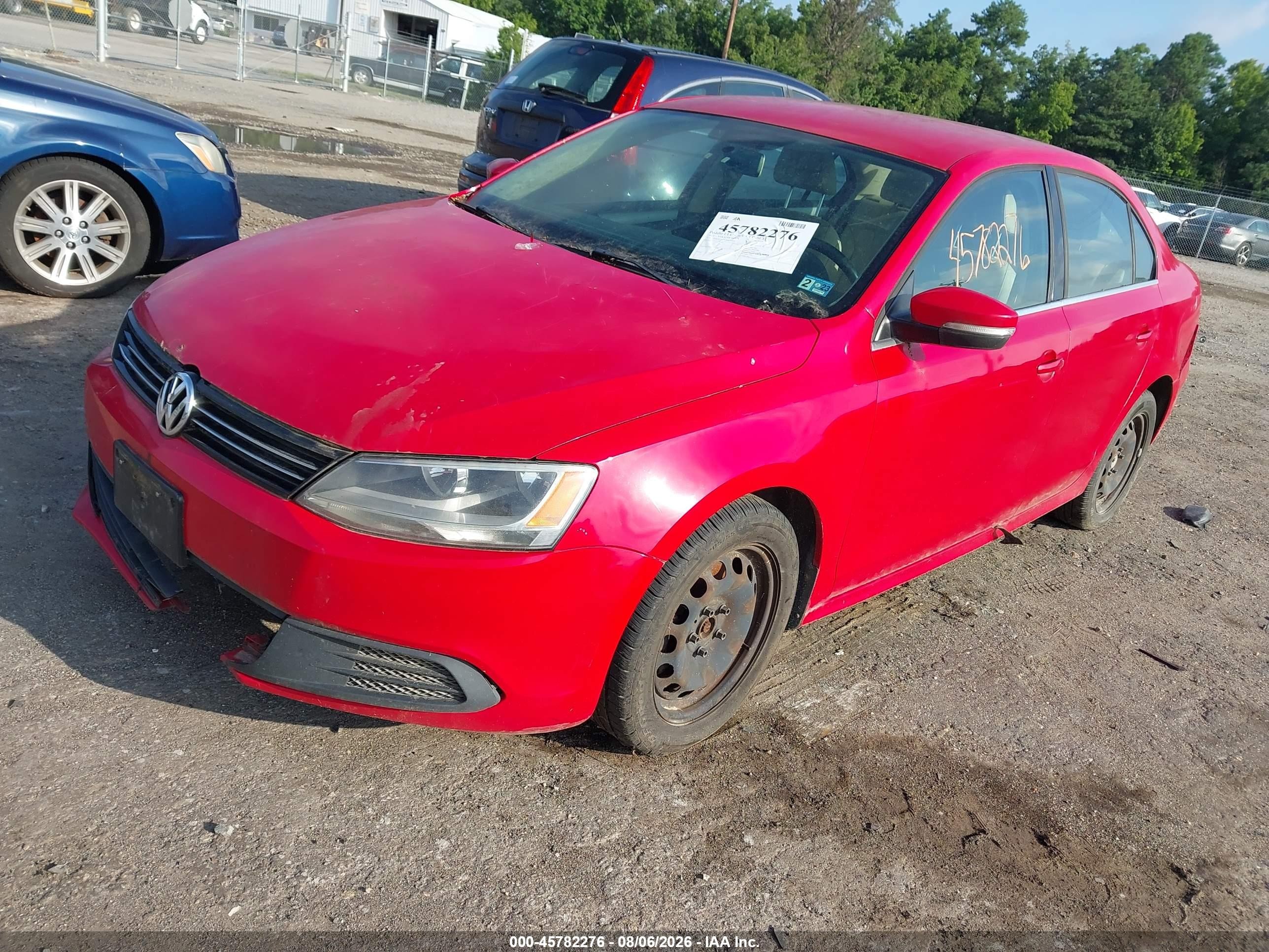 2013 Volkswagen Jetta 2.5l Se Red vin: 3VWDP7AJ4DM424469