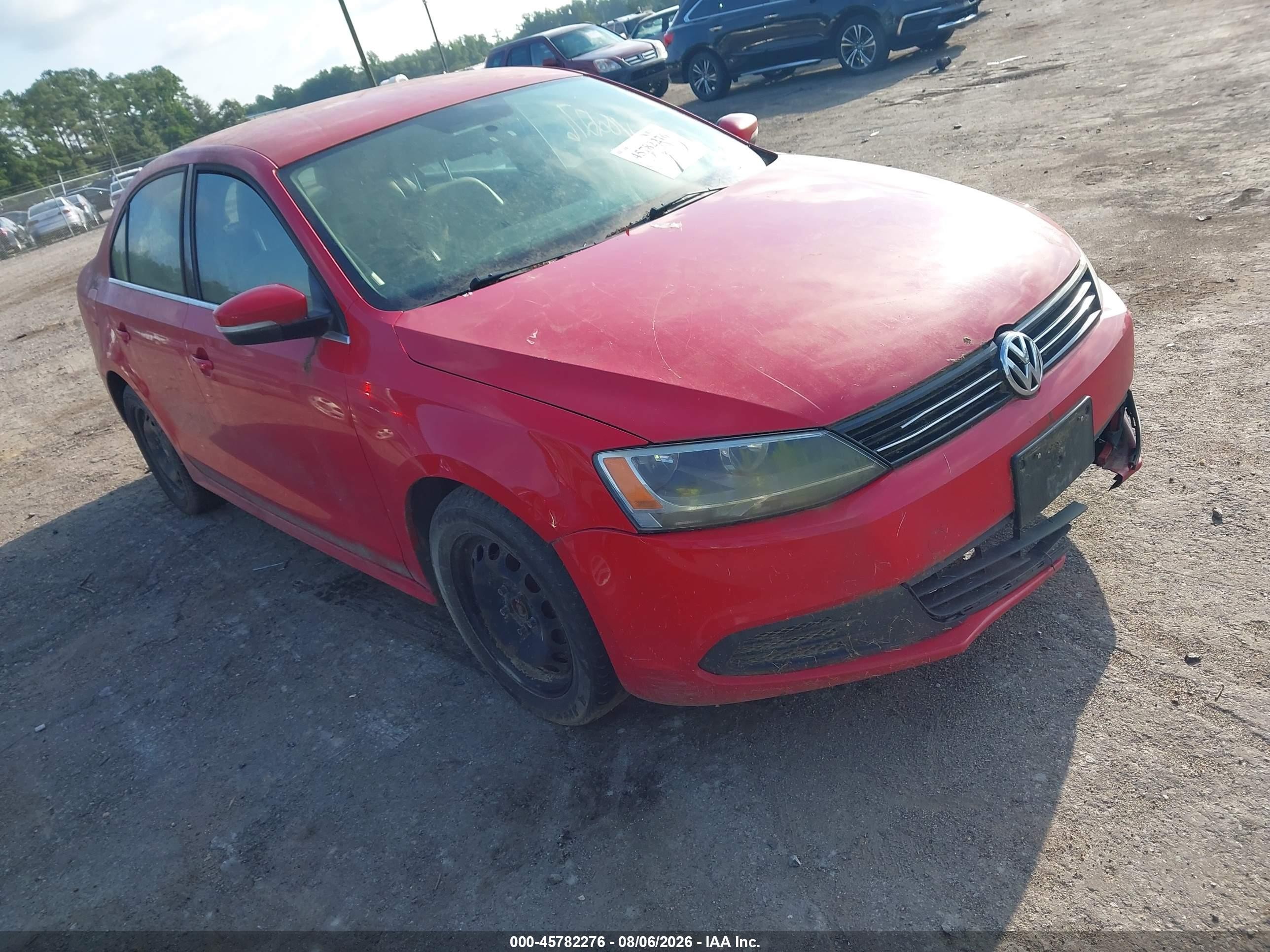 2013 Volkswagen Jetta 2.5l Se Red vin: 3VWDP7AJ4DM424469