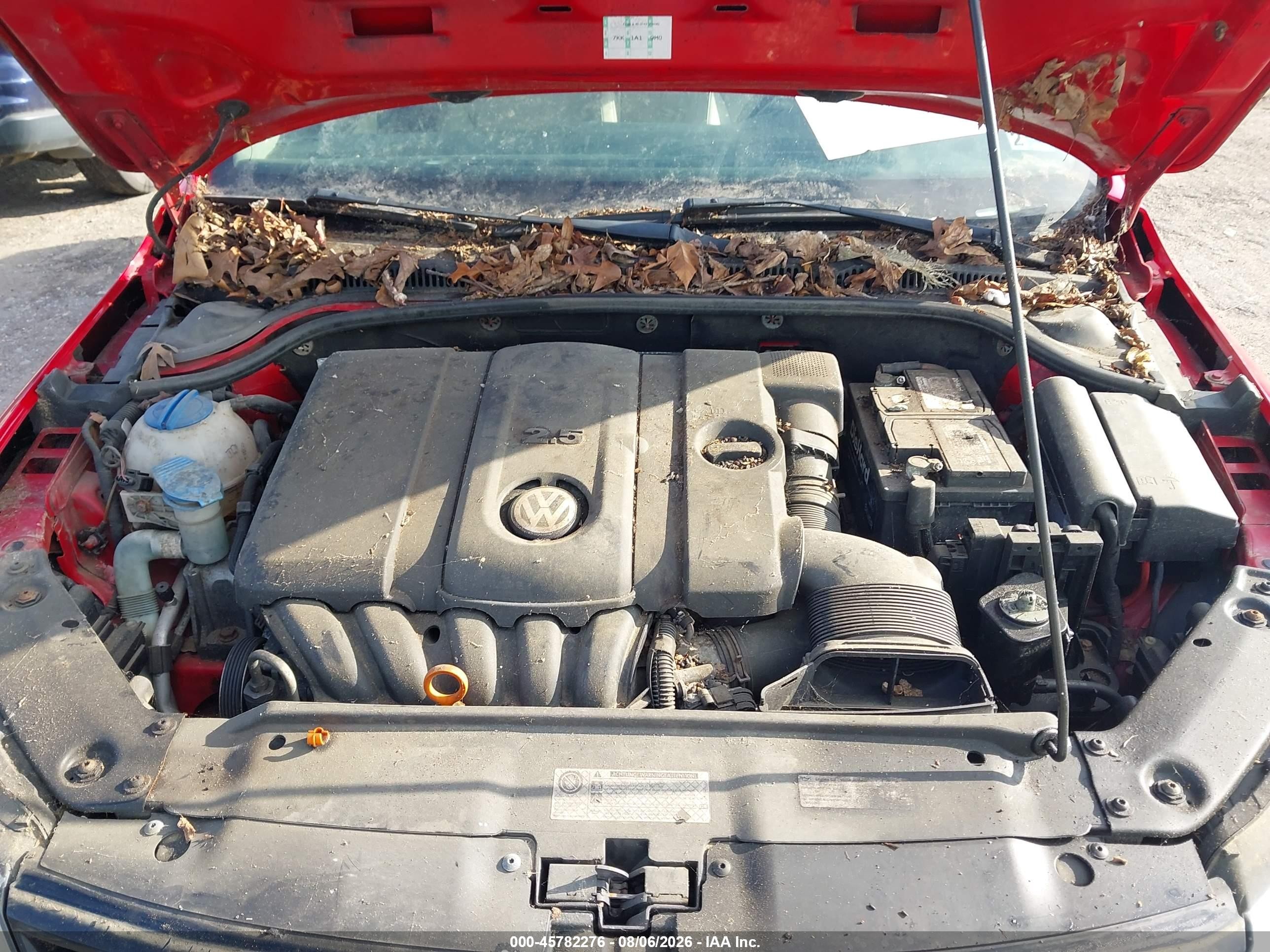 2013 Volkswagen Jetta 2.5l Se Red vin: 3VWDP7AJ4DM424469
