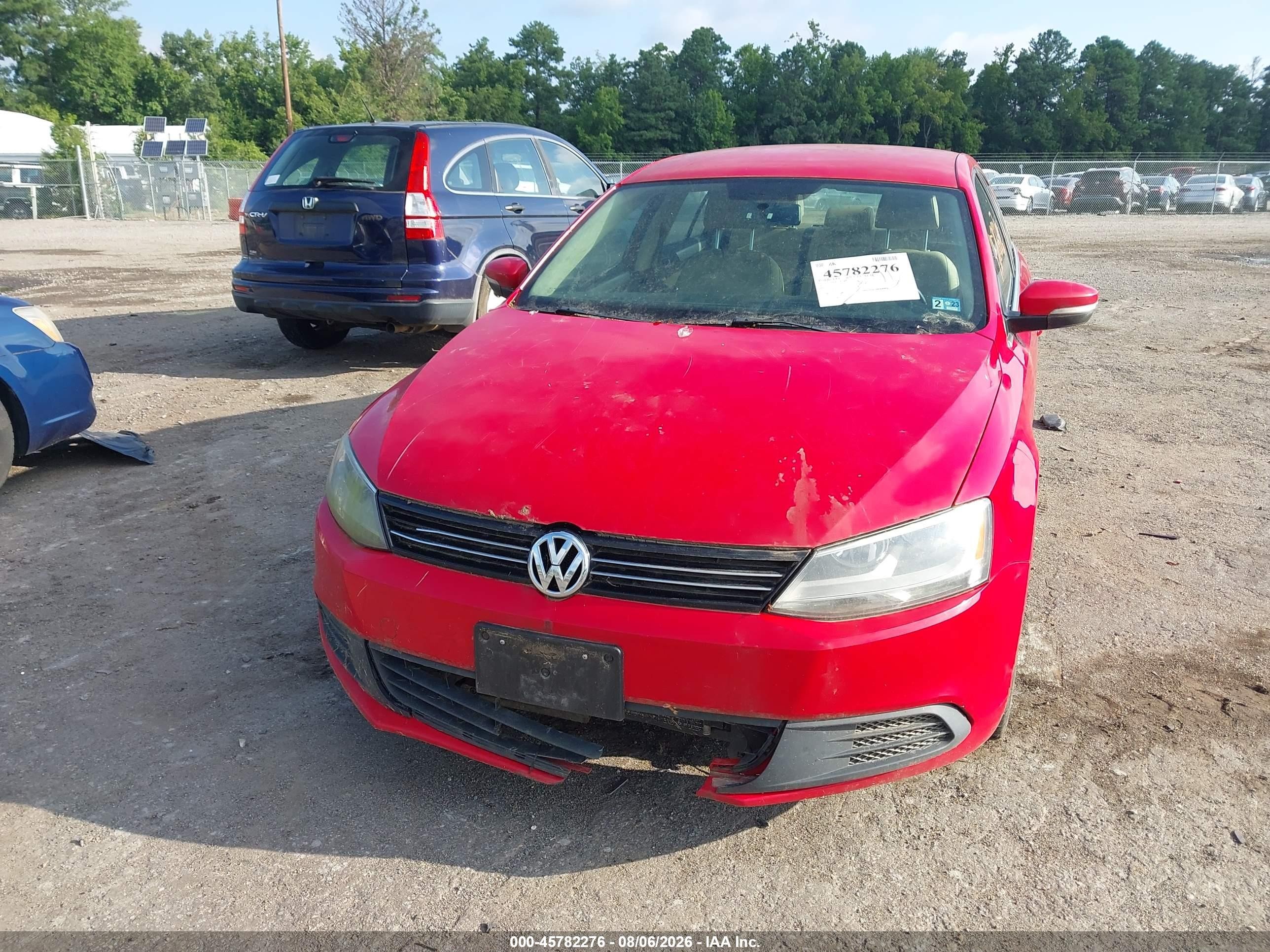 2013 Volkswagen Jetta 2.5l Se Red vin: 3VWDP7AJ4DM424469