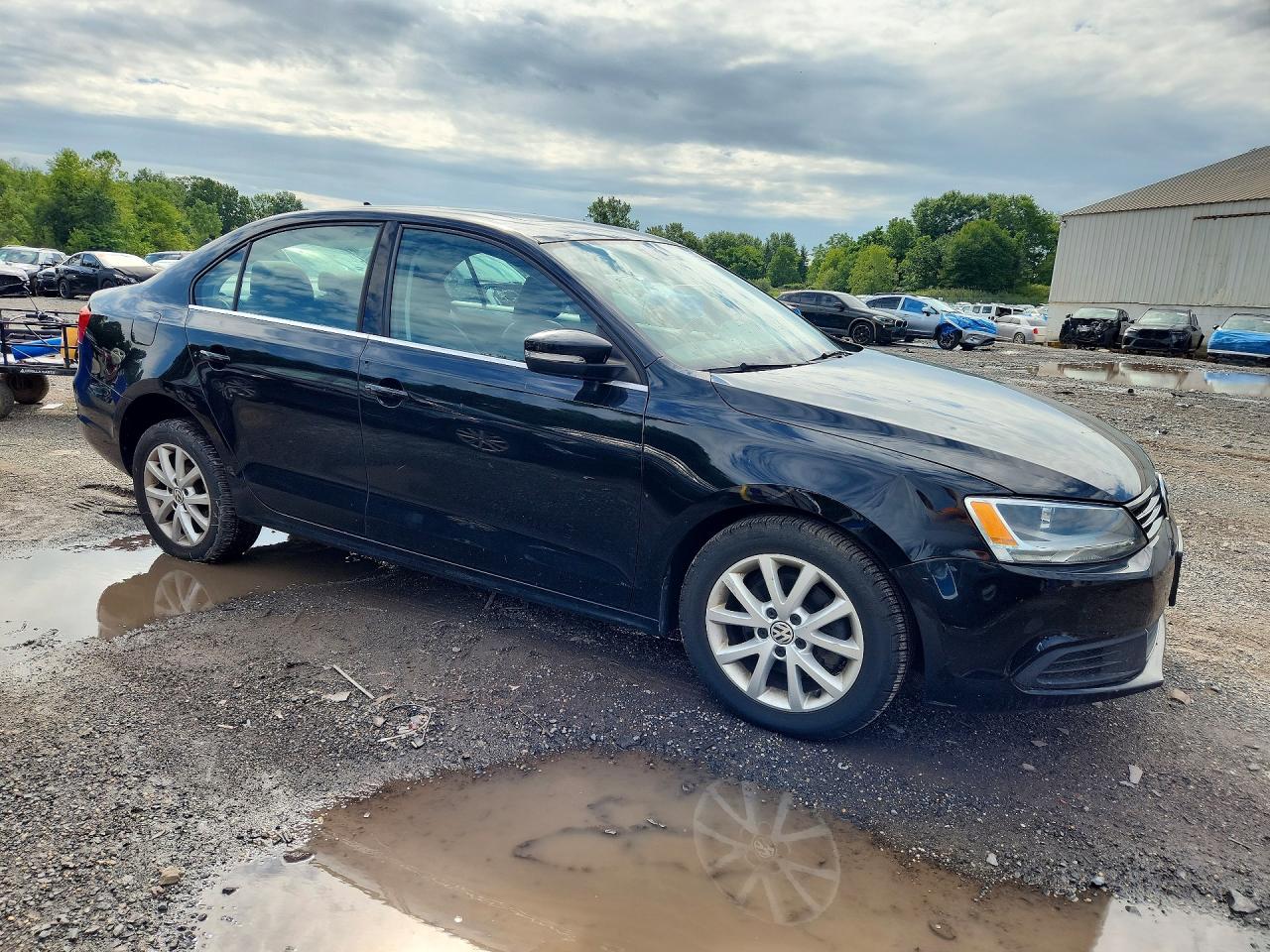 2013 Volkswagen Jetta Se Black vin: 3VWDP7AJ4DM428764