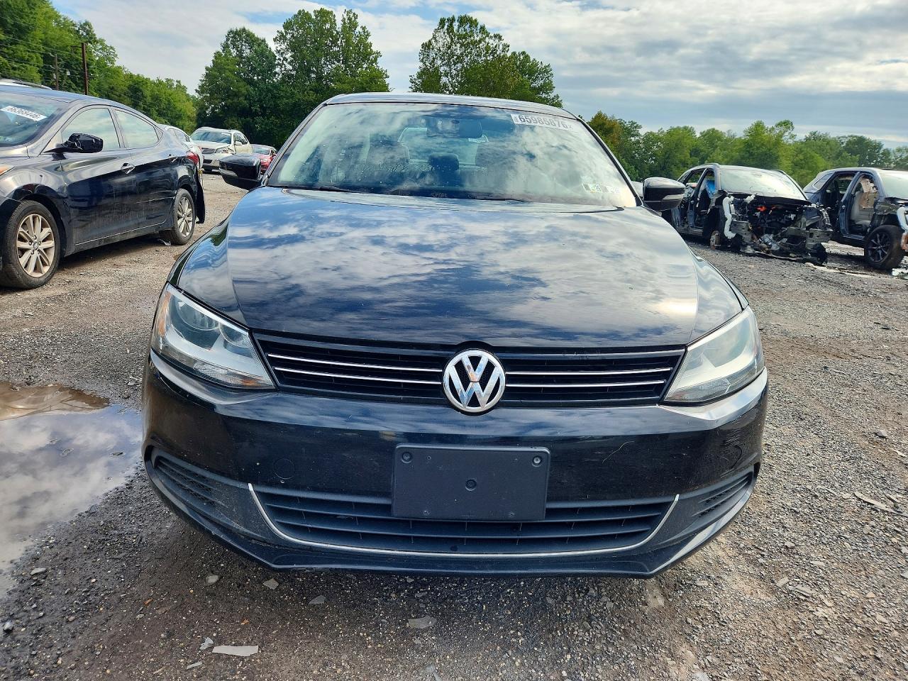 2013 Volkswagen Jetta Se Black vin: 3VWDP7AJ4DM428764