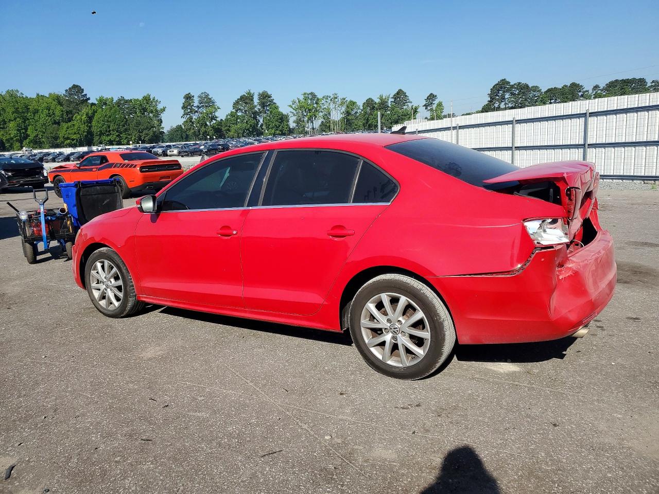 2013 Volkswagen Jetta Se Red vin: 3VWDP7AJ4DM447685
