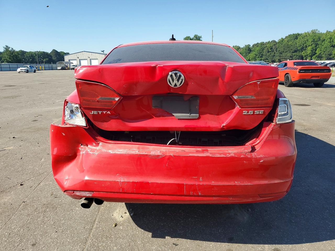 2013 Volkswagen Jetta Se Red vin: 3VWDP7AJ4DM447685
