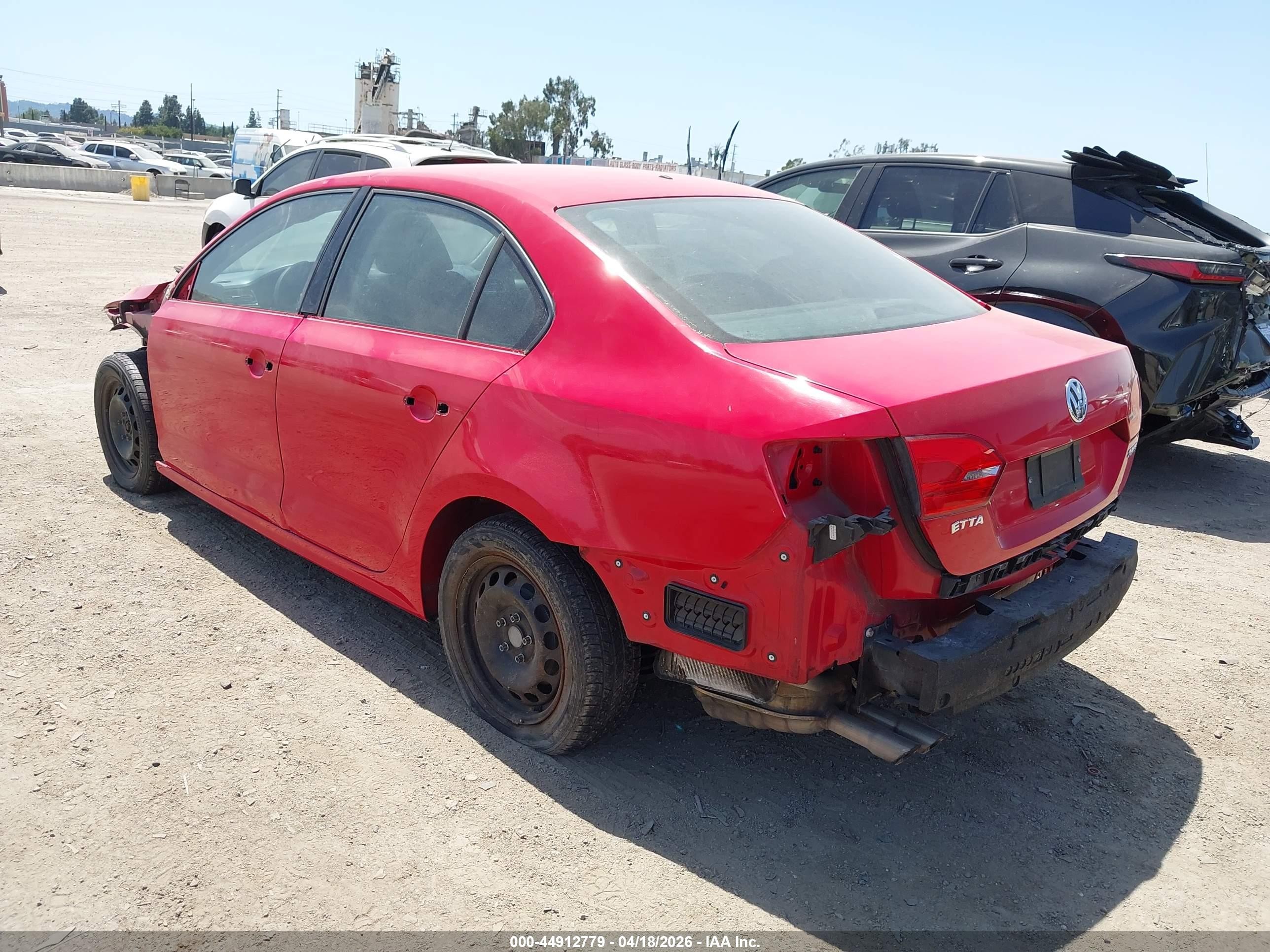 2012 Volkswagen Jetta 2.5l Se Красный vin: 3VWDP7AJ5CM031076