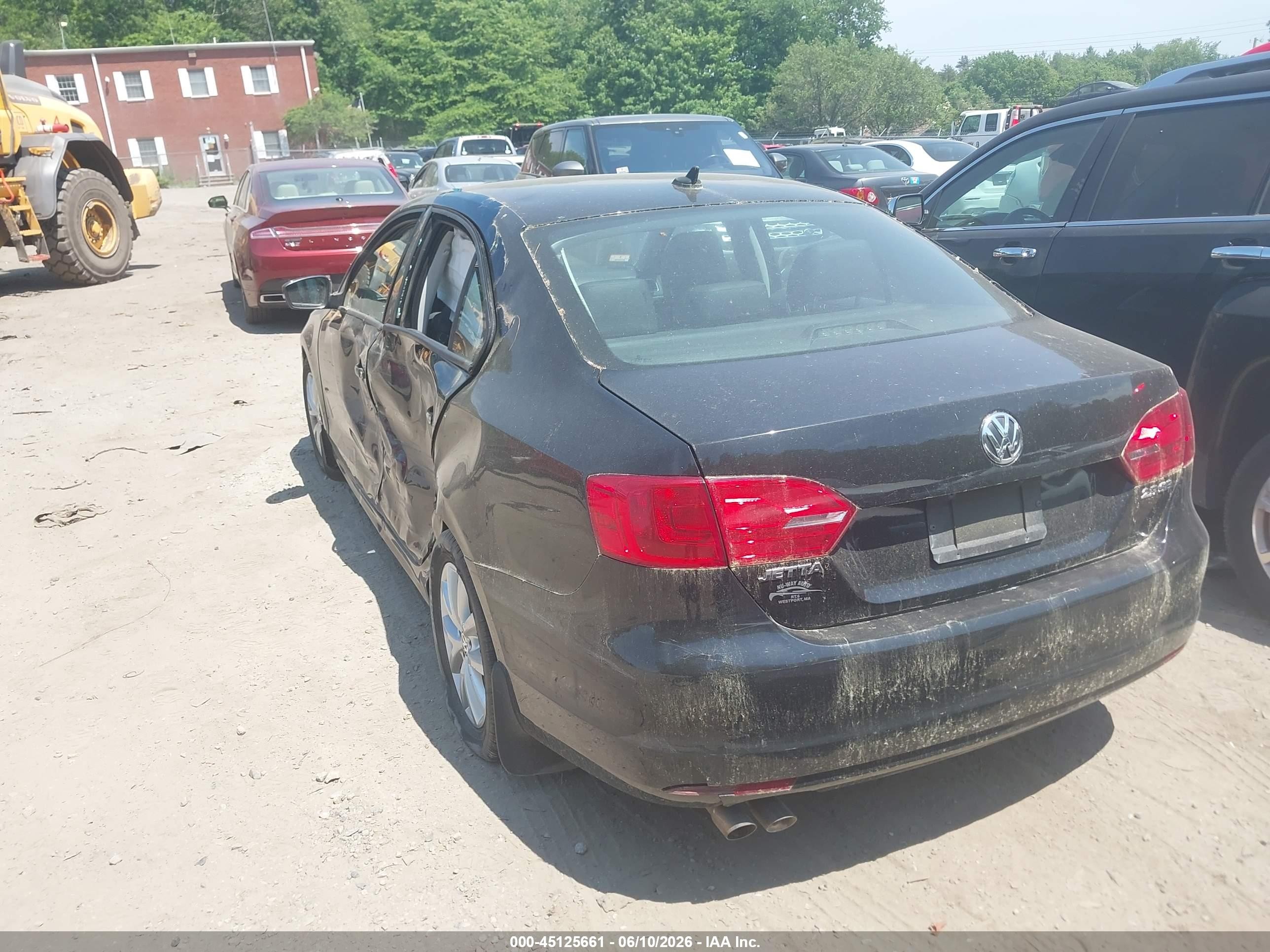 2012 Volkswagen Jetta 2.5l Se Black vin: 3VWDP7AJ5CM077720