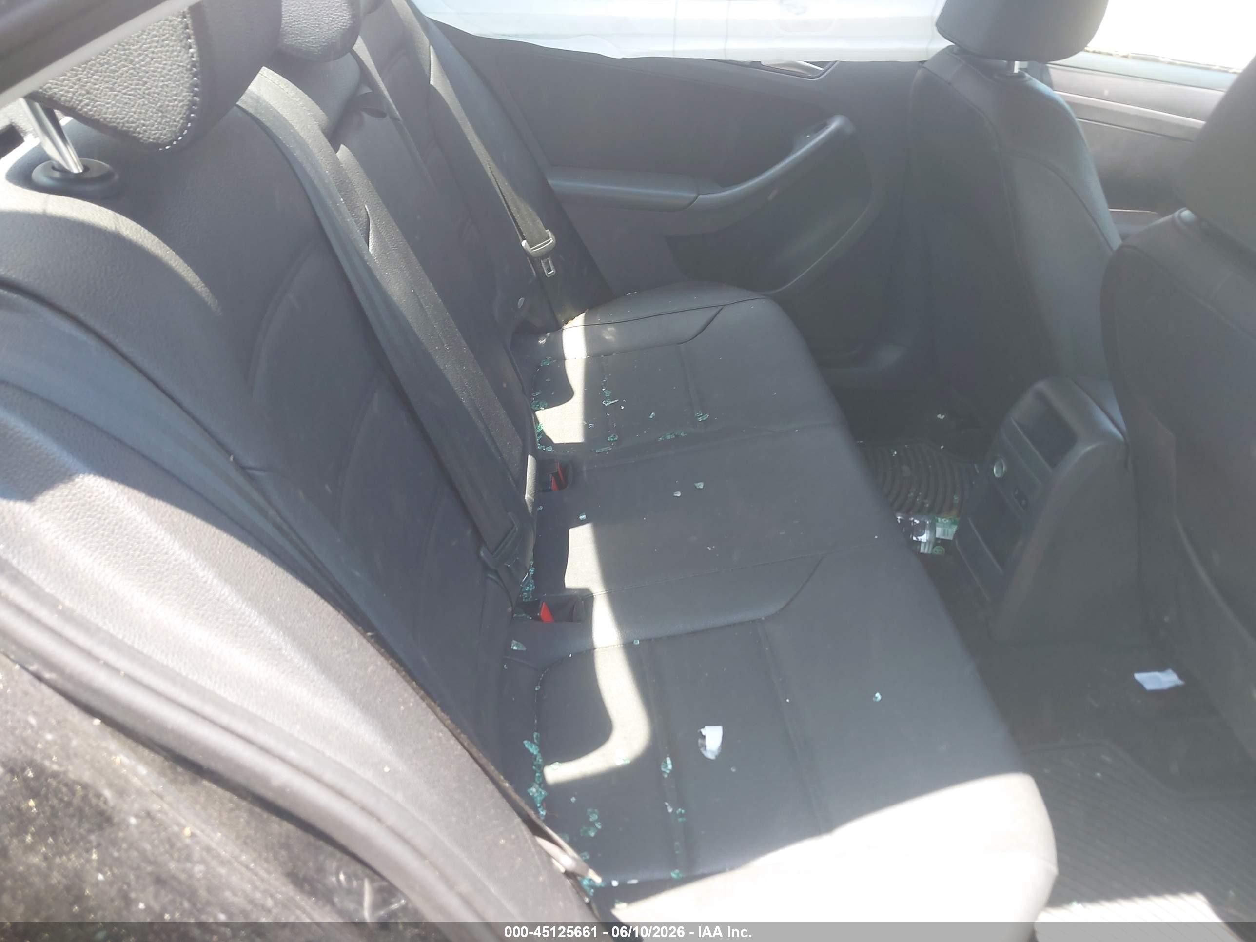 2012 Volkswagen Jetta 2.5l Se Black vin: 3VWDP7AJ5CM077720
