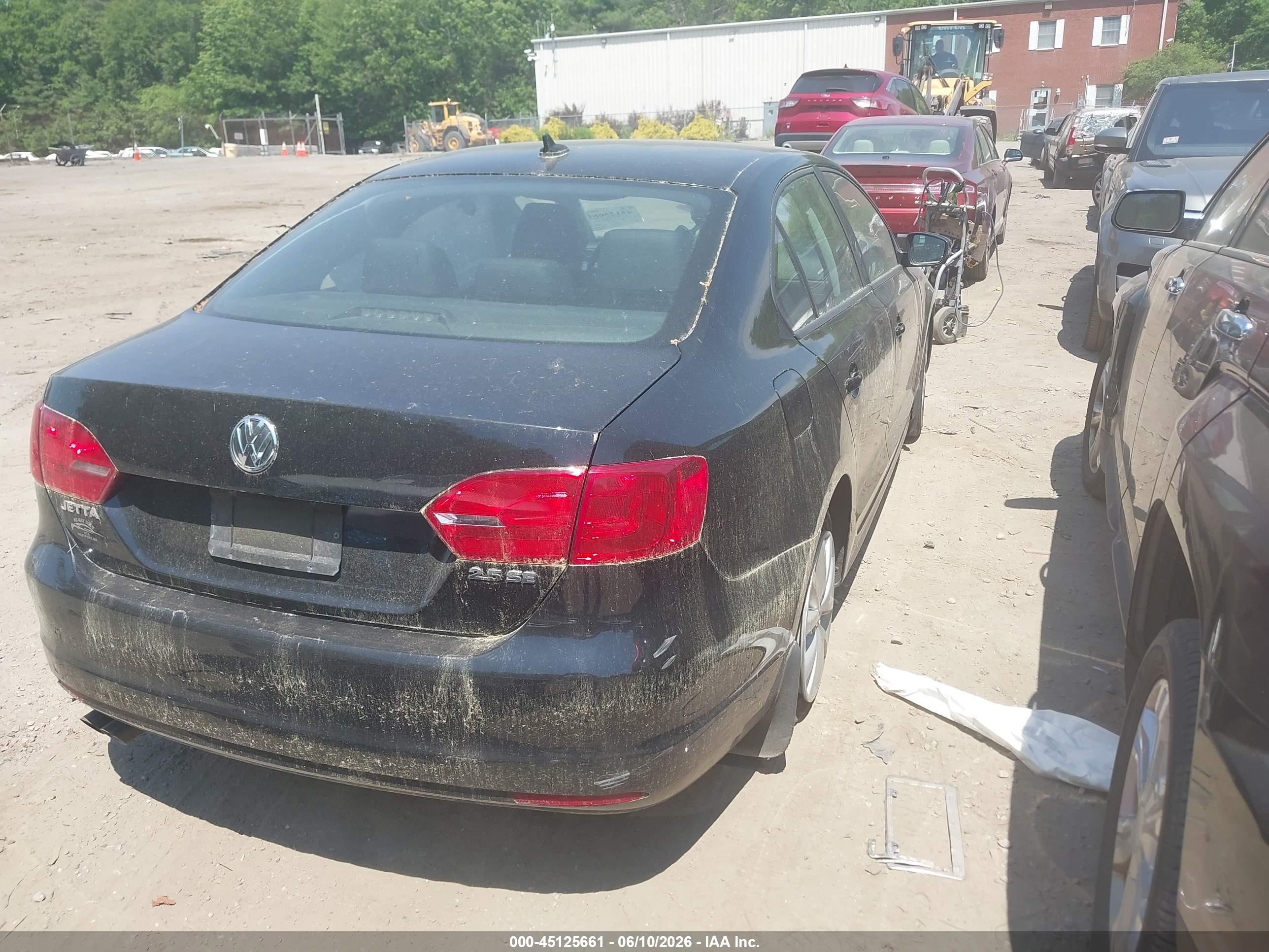 2012 Volkswagen Jetta 2.5l Se Black vin: 3VWDP7AJ5CM077720