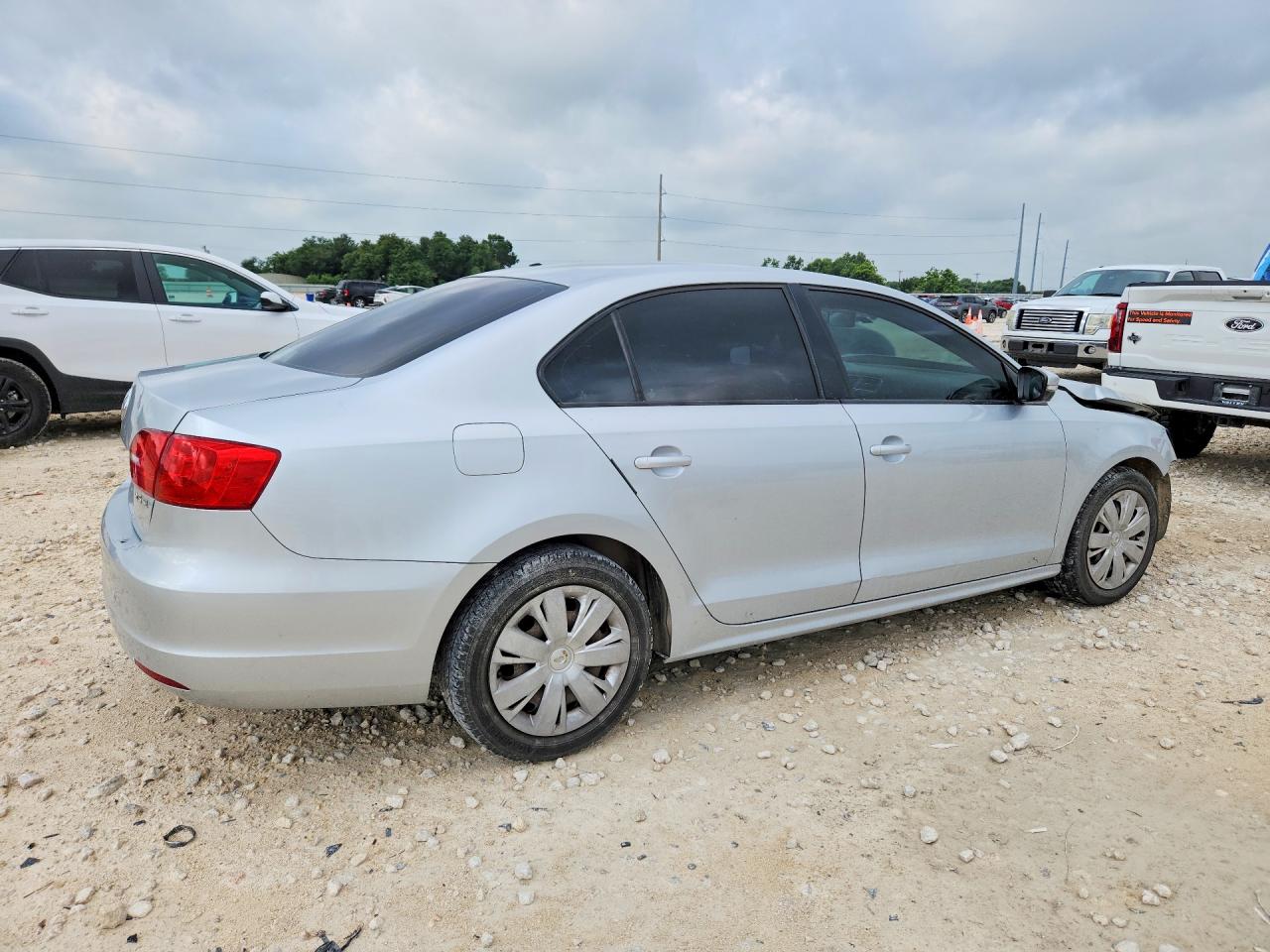 2012 Volkswagen Jetta Se Silver vin: 3VWDP7AJ5CM112708