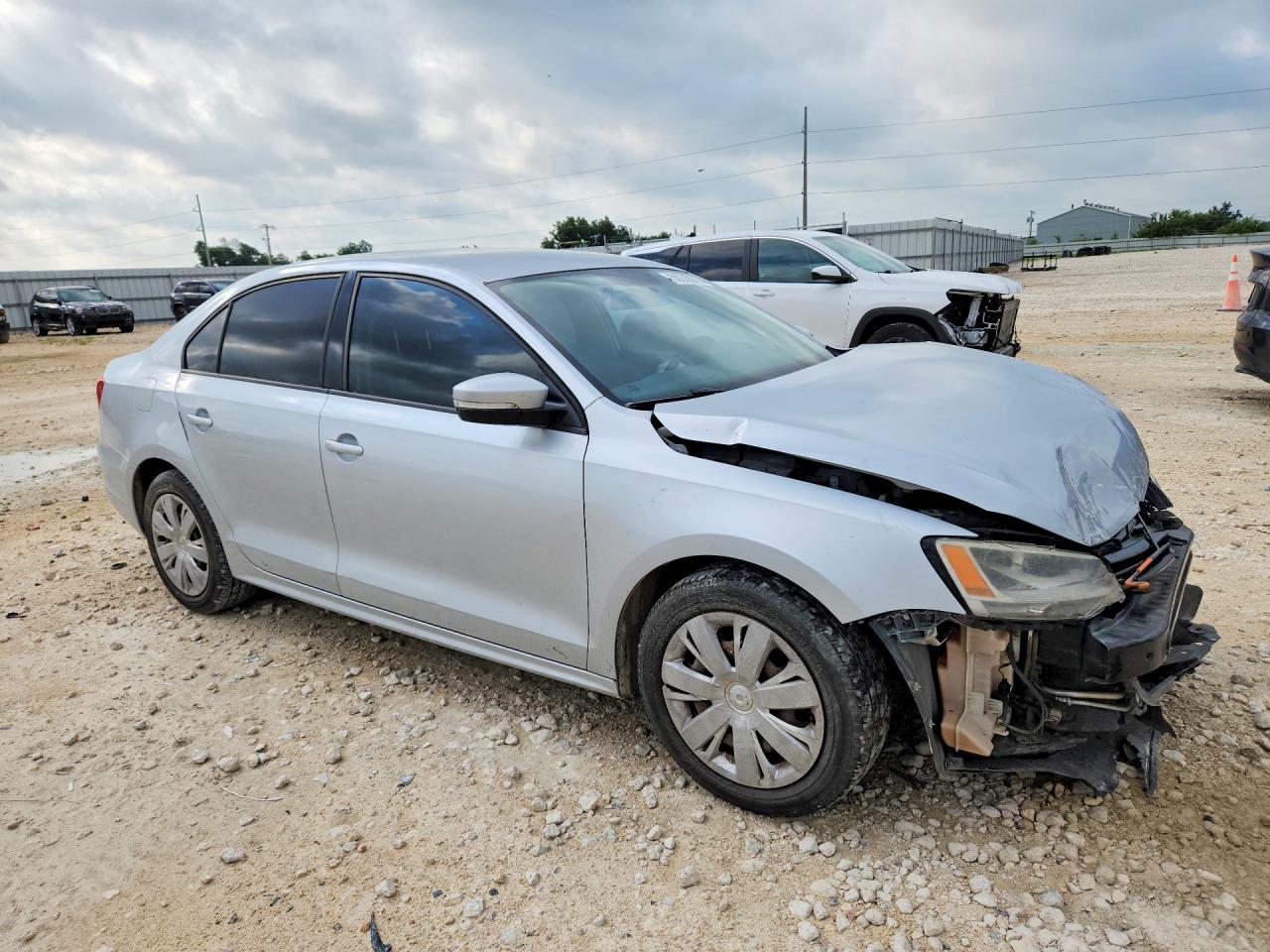 2012 Volkswagen Jetta Se Silver vin: 3VWDP7AJ5CM112708
