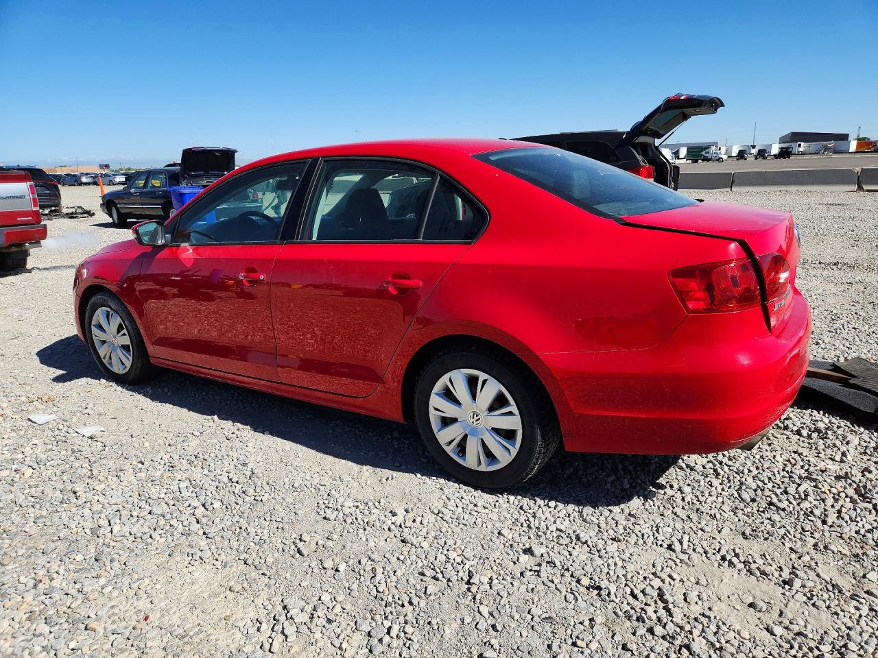 2012 Volkswagen Jetta Se Red vin: 3VWDP7AJ5CM115978