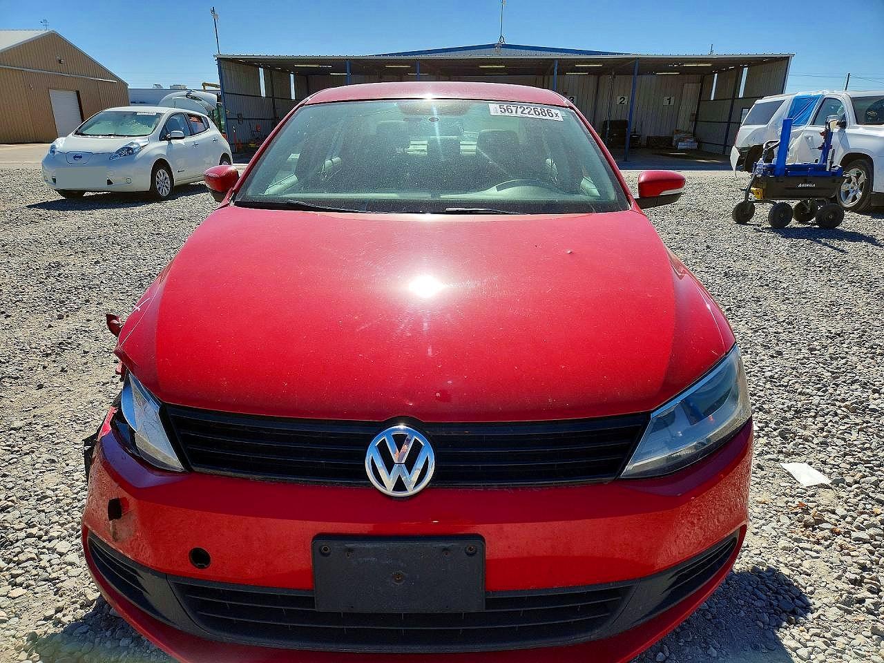 2012 Volkswagen Jetta Se Red vin: 3VWDP7AJ5CM115978