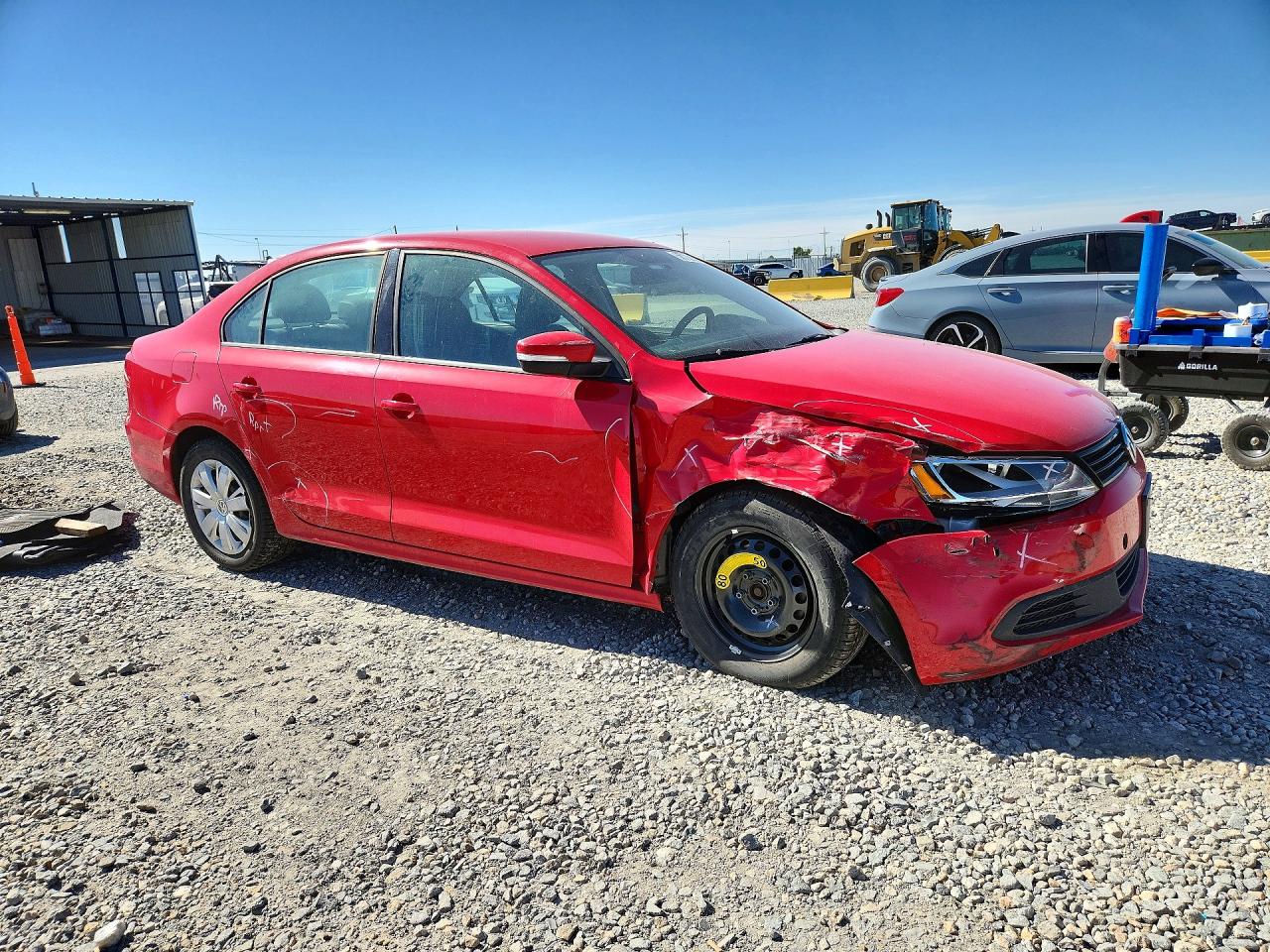 2012 Volkswagen Jetta Se Red vin: 3VWDP7AJ5CM115978