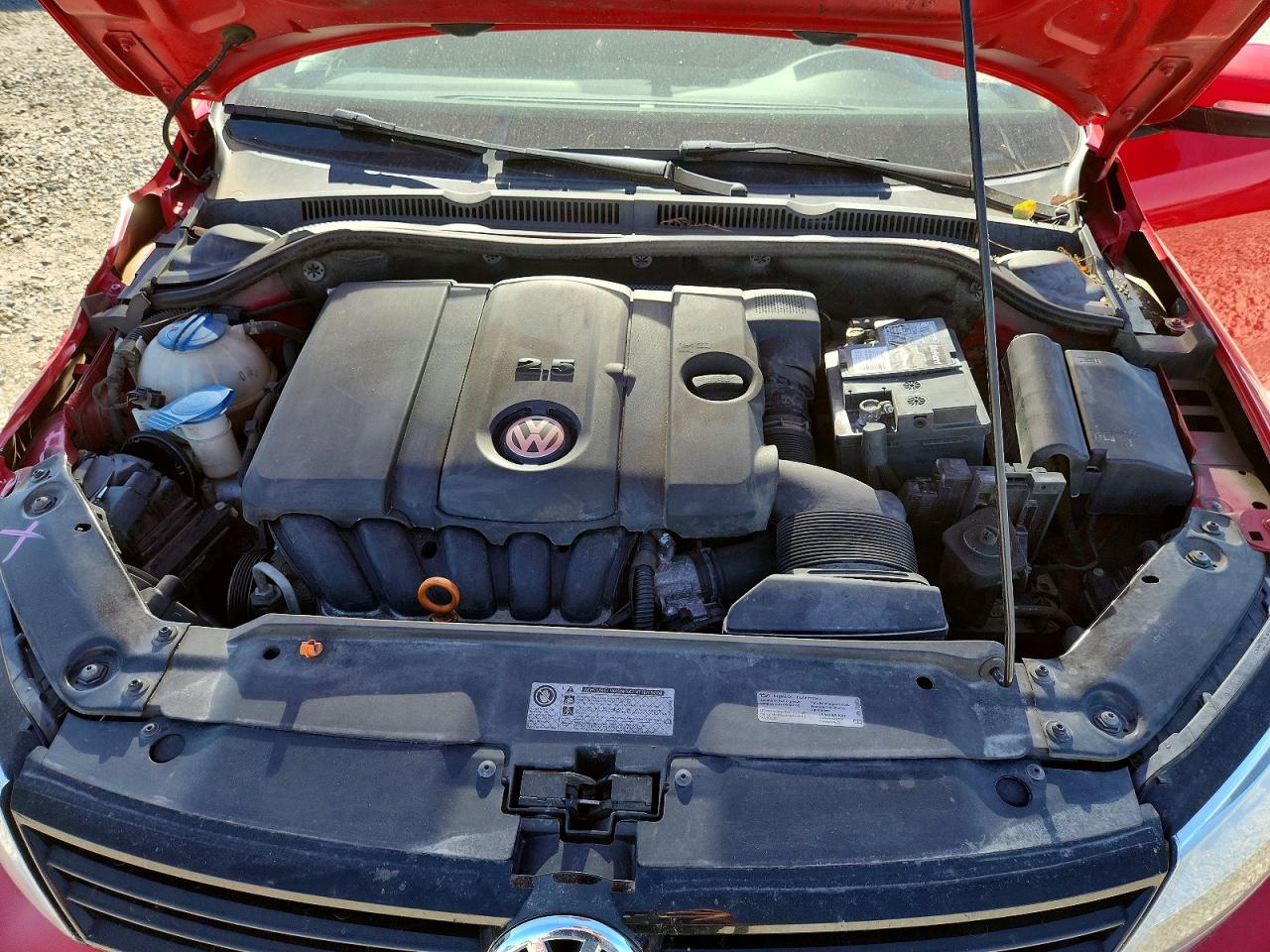 2012 Volkswagen Jetta Se Red vin: 3VWDP7AJ5CM115978