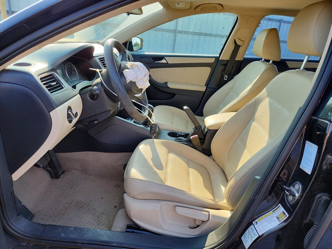 2012 Volkswagen Jetta Se Black vin: 3VWDP7AJ5CM302900