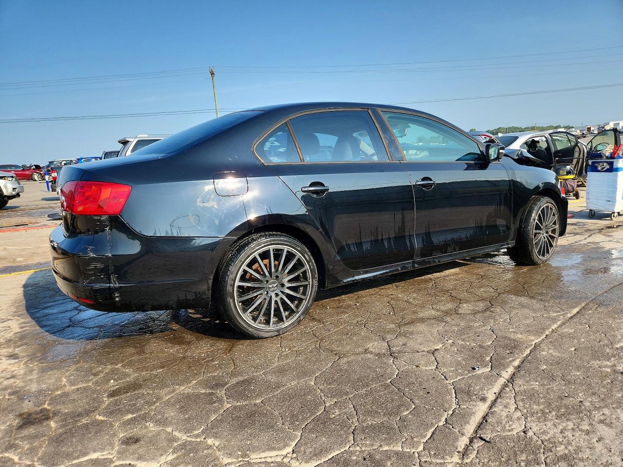 2012 Volkswagen Jetta Se Black vin: 3VWDP7AJ5CM302900
