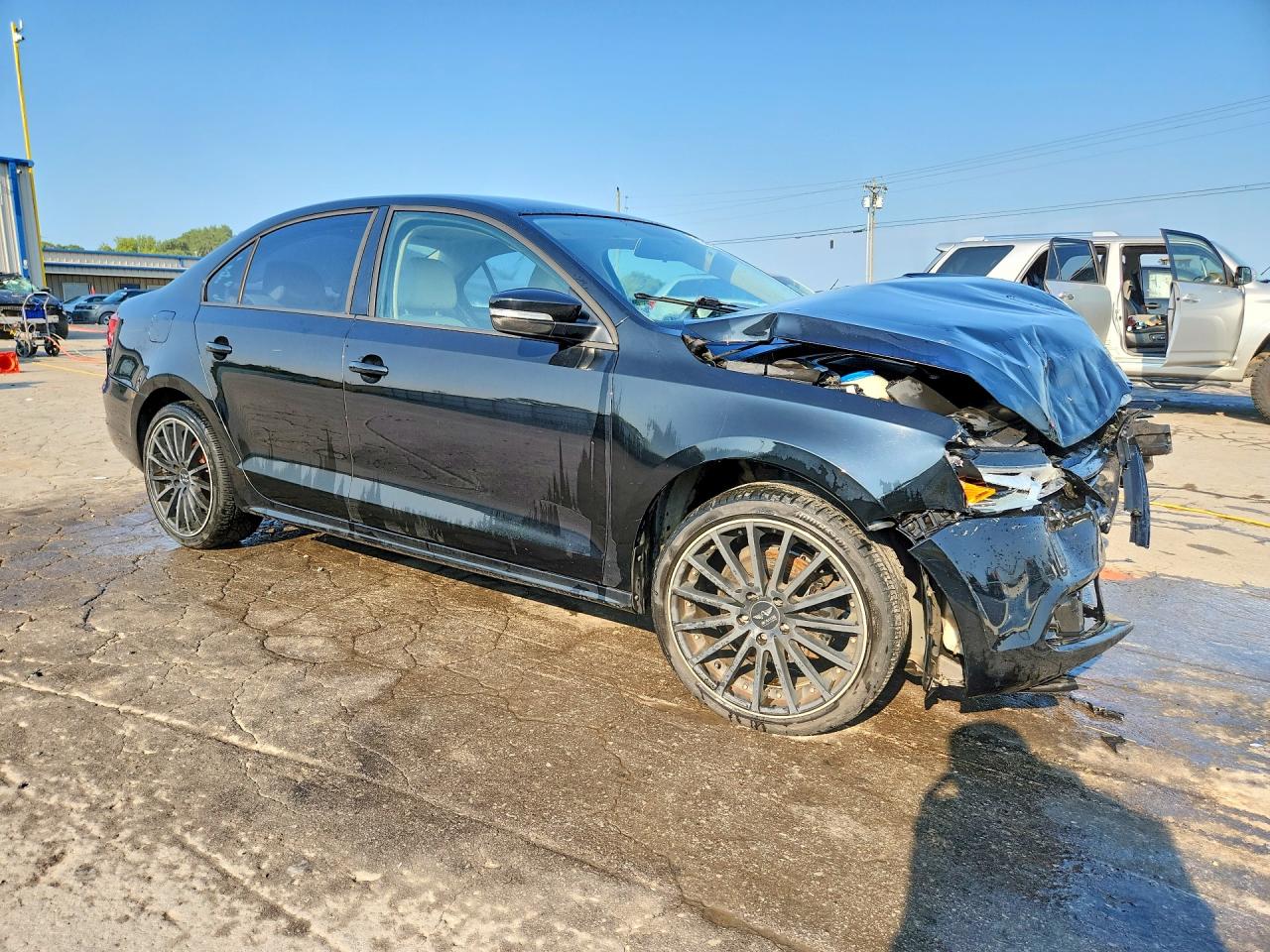 2012 Volkswagen Jetta Se Black vin: 3VWDP7AJ5CM302900