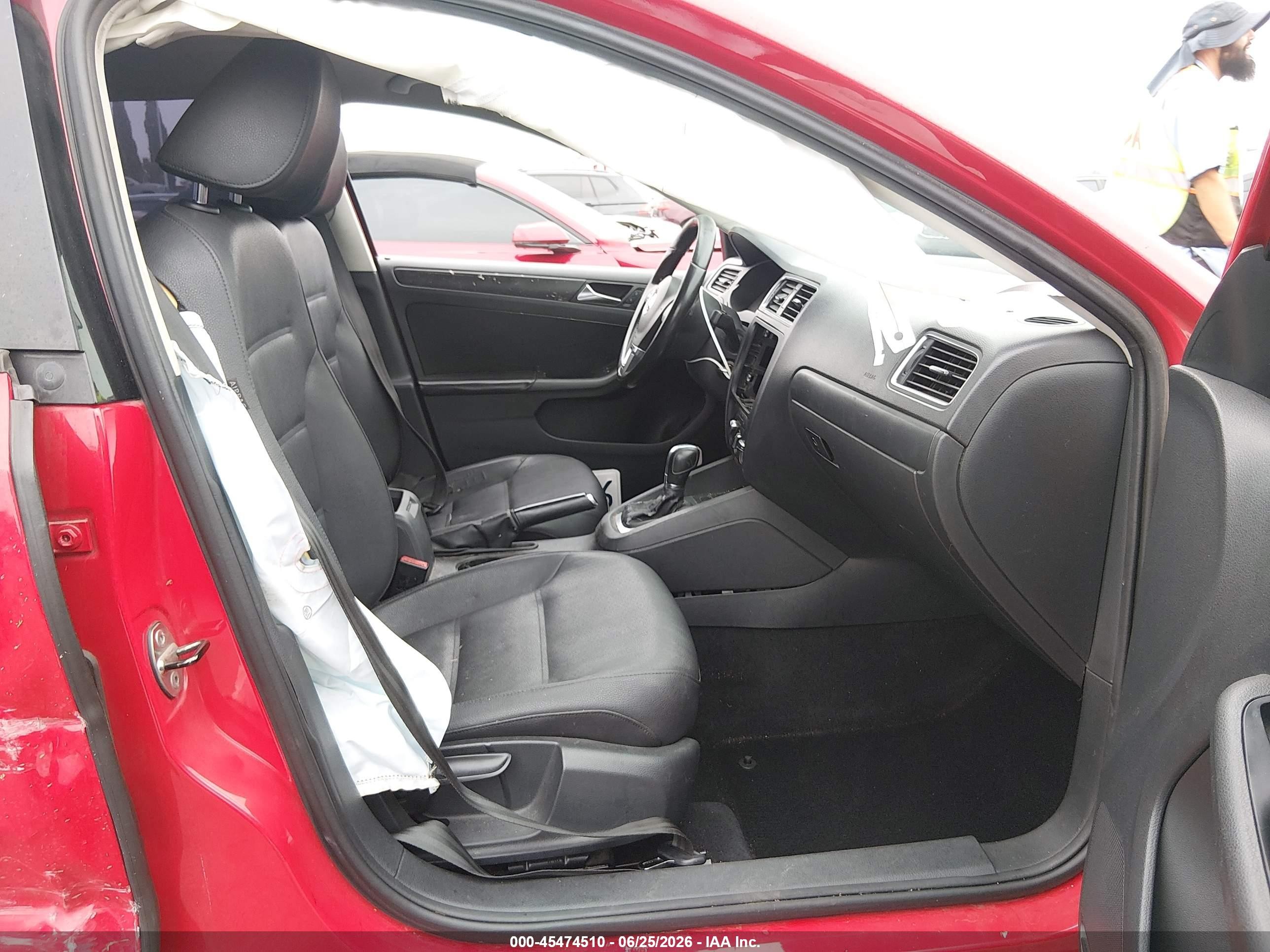 2012 Volkswagen Jetta 2.5l Se Красный vin: 3VWDP7AJ5CM317428