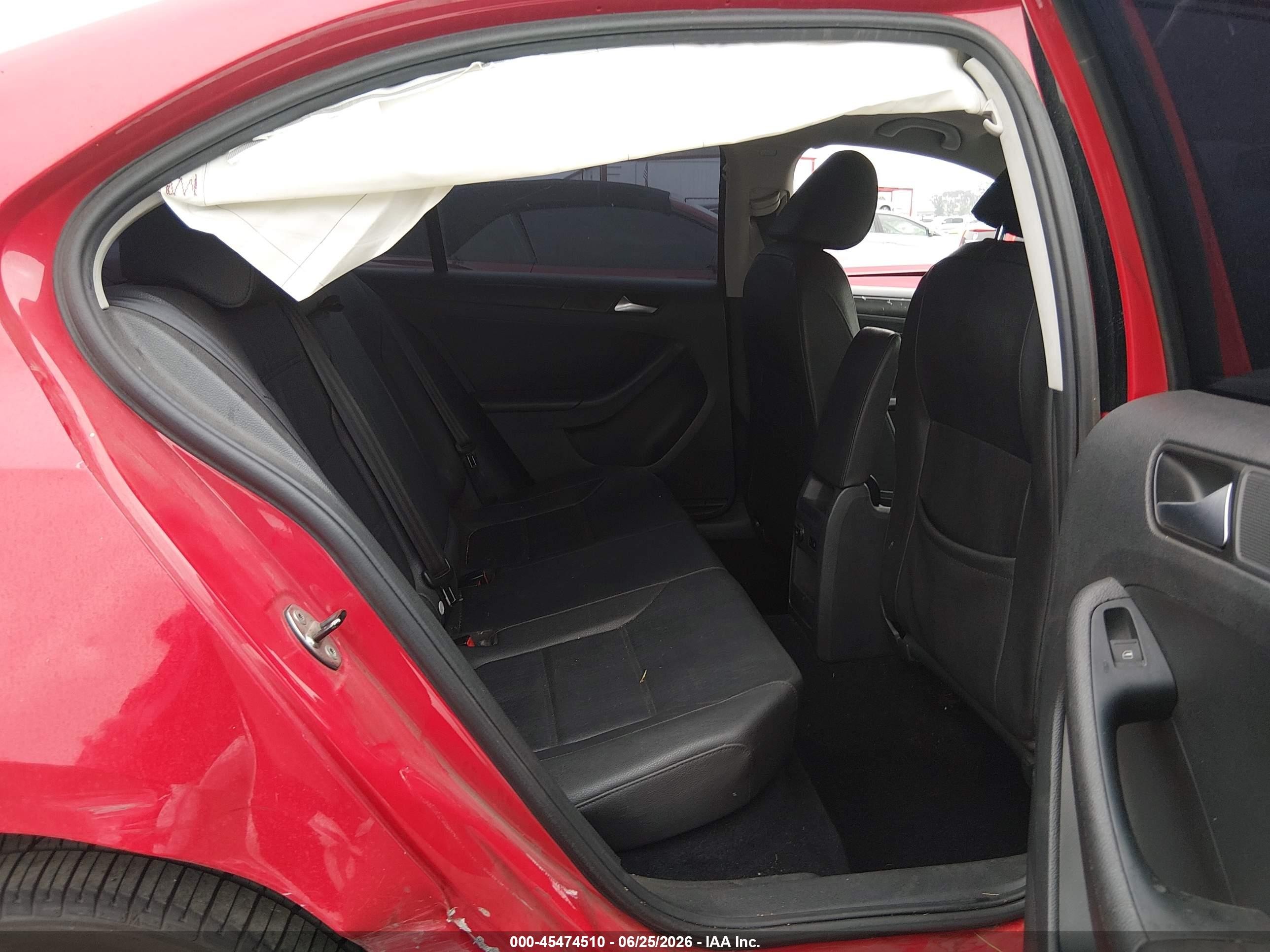 2012 Volkswagen Jetta 2.5l Se Красный vin: 3VWDP7AJ5CM317428