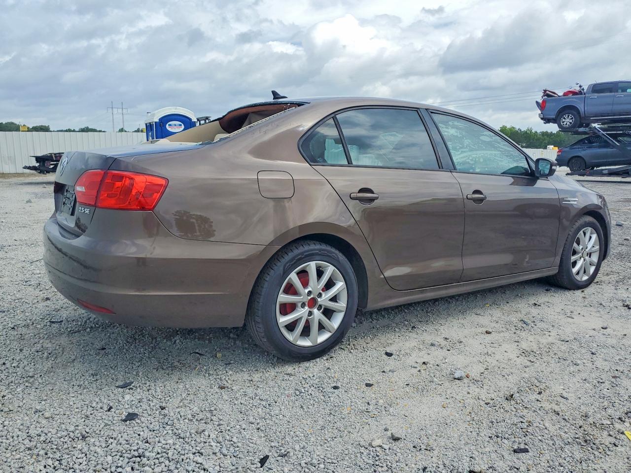 2012 Volkswagen Jetta Se Brown vin: 3VWDP7AJ5CM335962