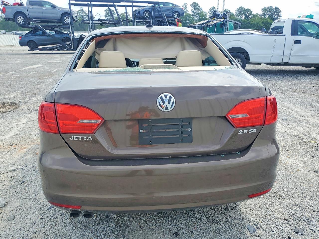 2012 Volkswagen Jetta Se Brown vin: 3VWDP7AJ5CM335962