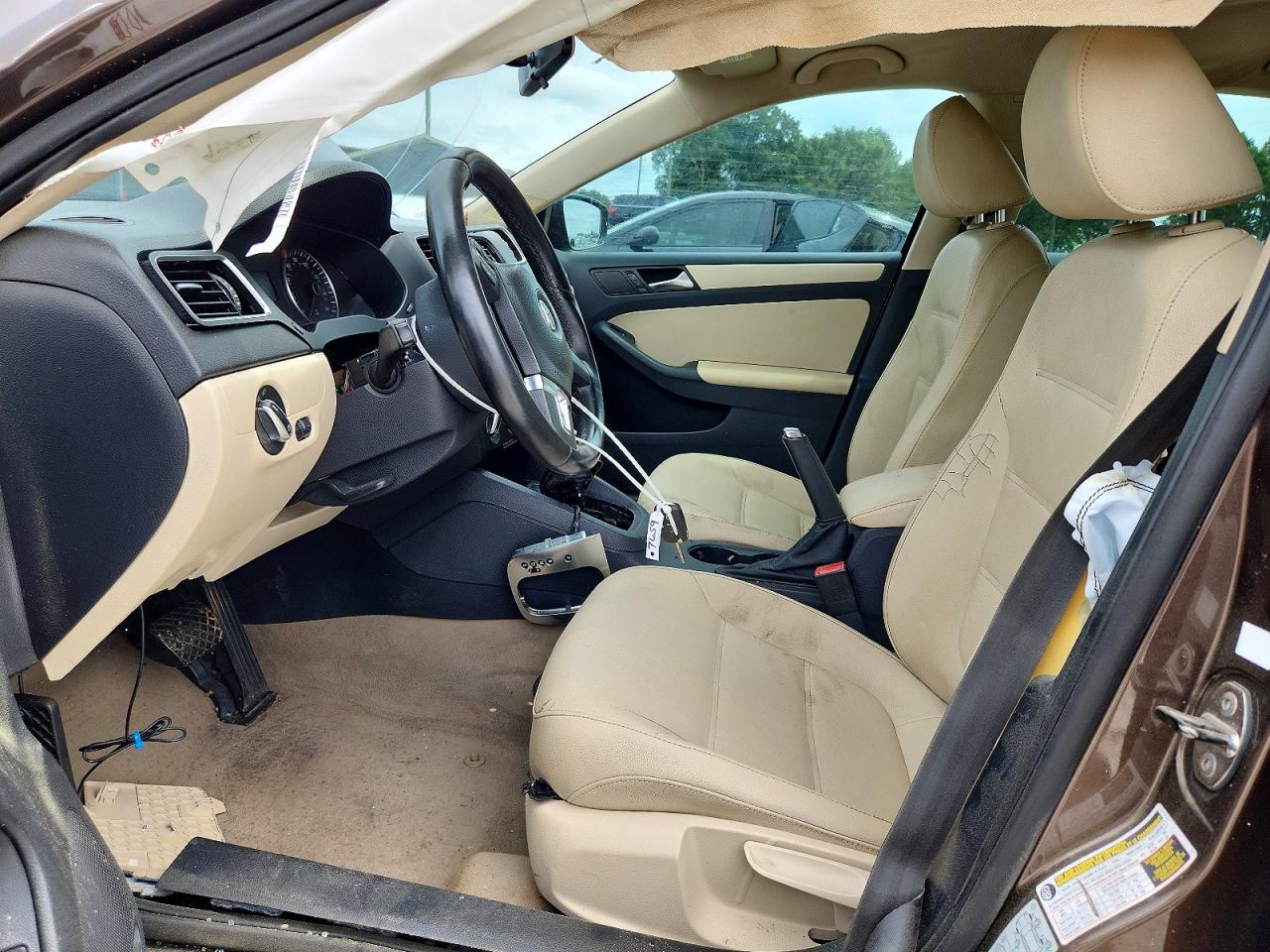 2012 Volkswagen Jetta Se Brown vin: 3VWDP7AJ5CM335962