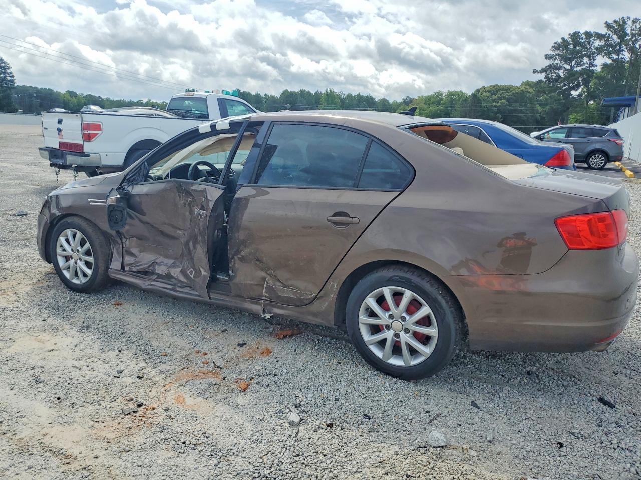 2012 Volkswagen Jetta Se Brown vin: 3VWDP7AJ5CM335962