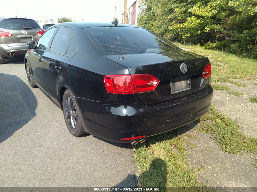 2012 Volkswagen Jetta Sedan Se W Black vin: 3VWDP7AJ5CM338473
